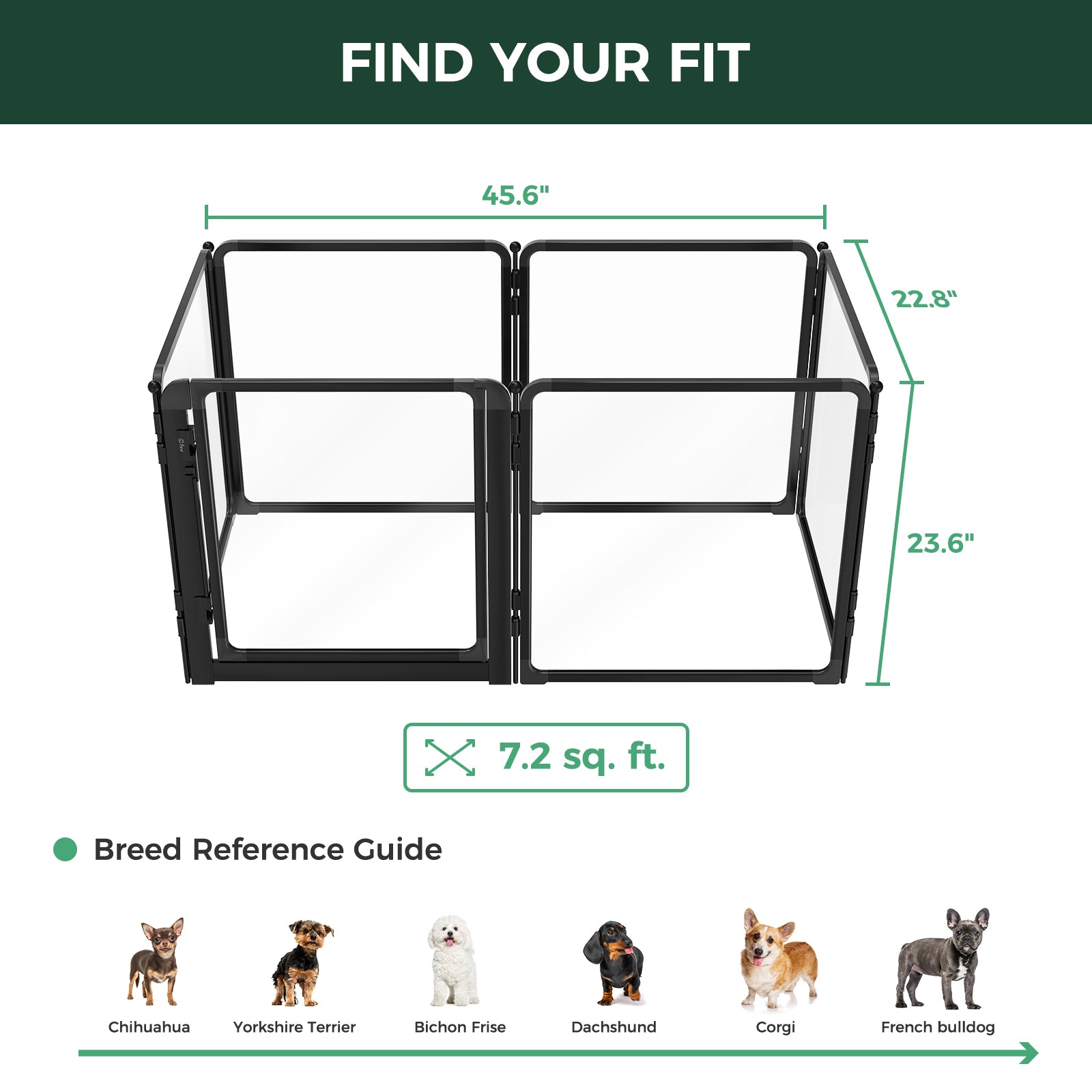 FXW AuraSpace Pro Acrylic Indoor Dog Playpen