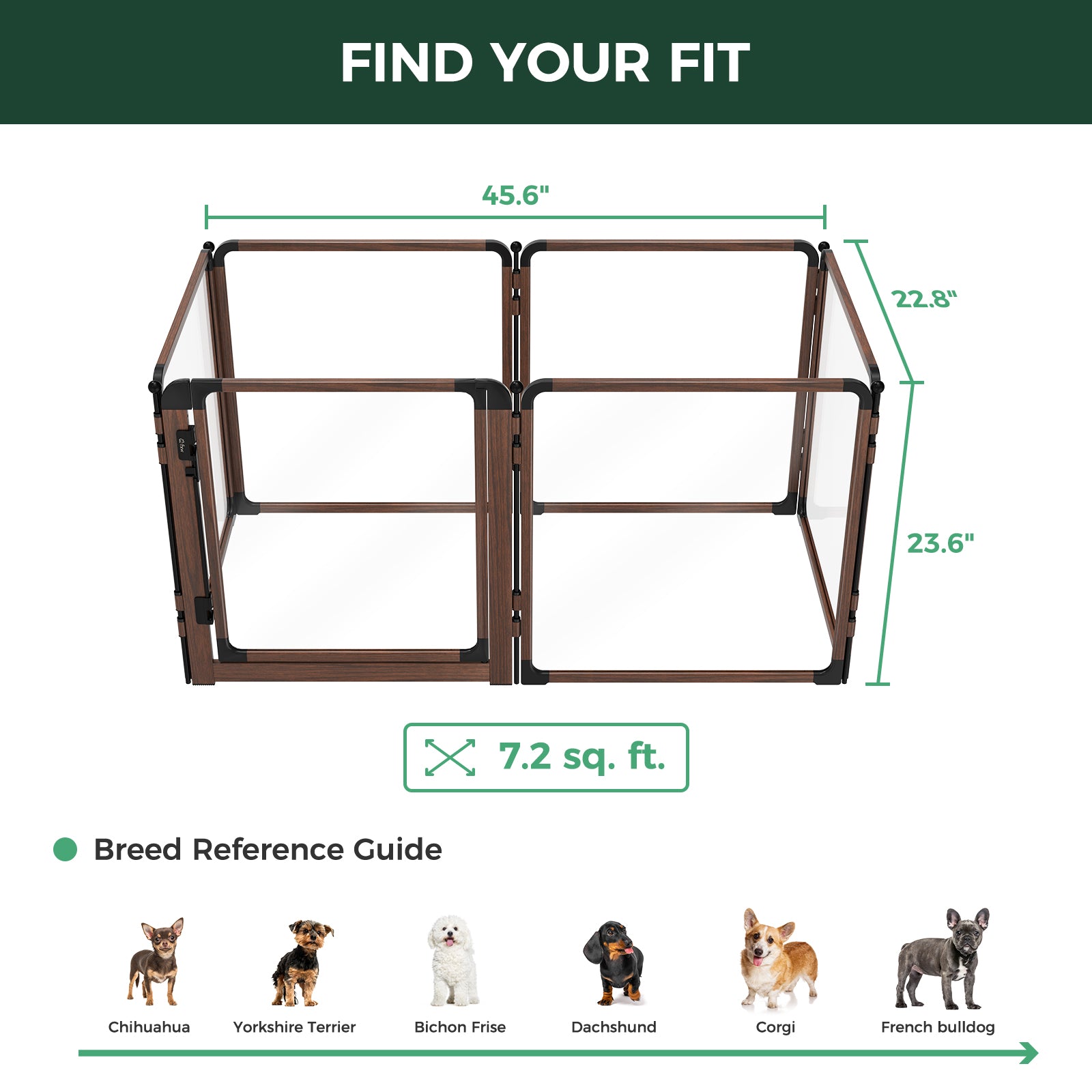 FXW AuraSpace Pro Acrylic Indoor Dog Playpen