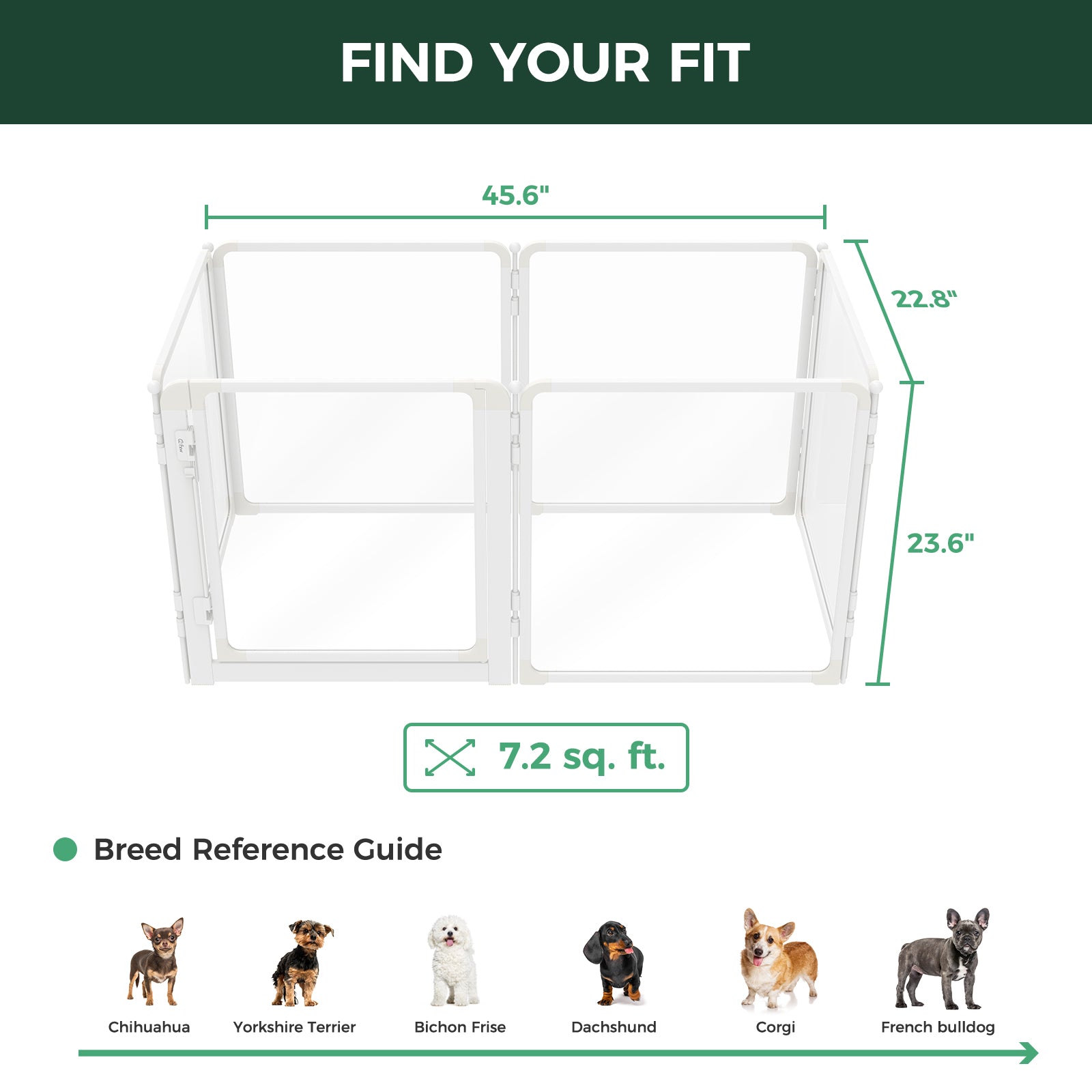 FXW AuraSpace Pro Acrylic Indoor Dog Playpen