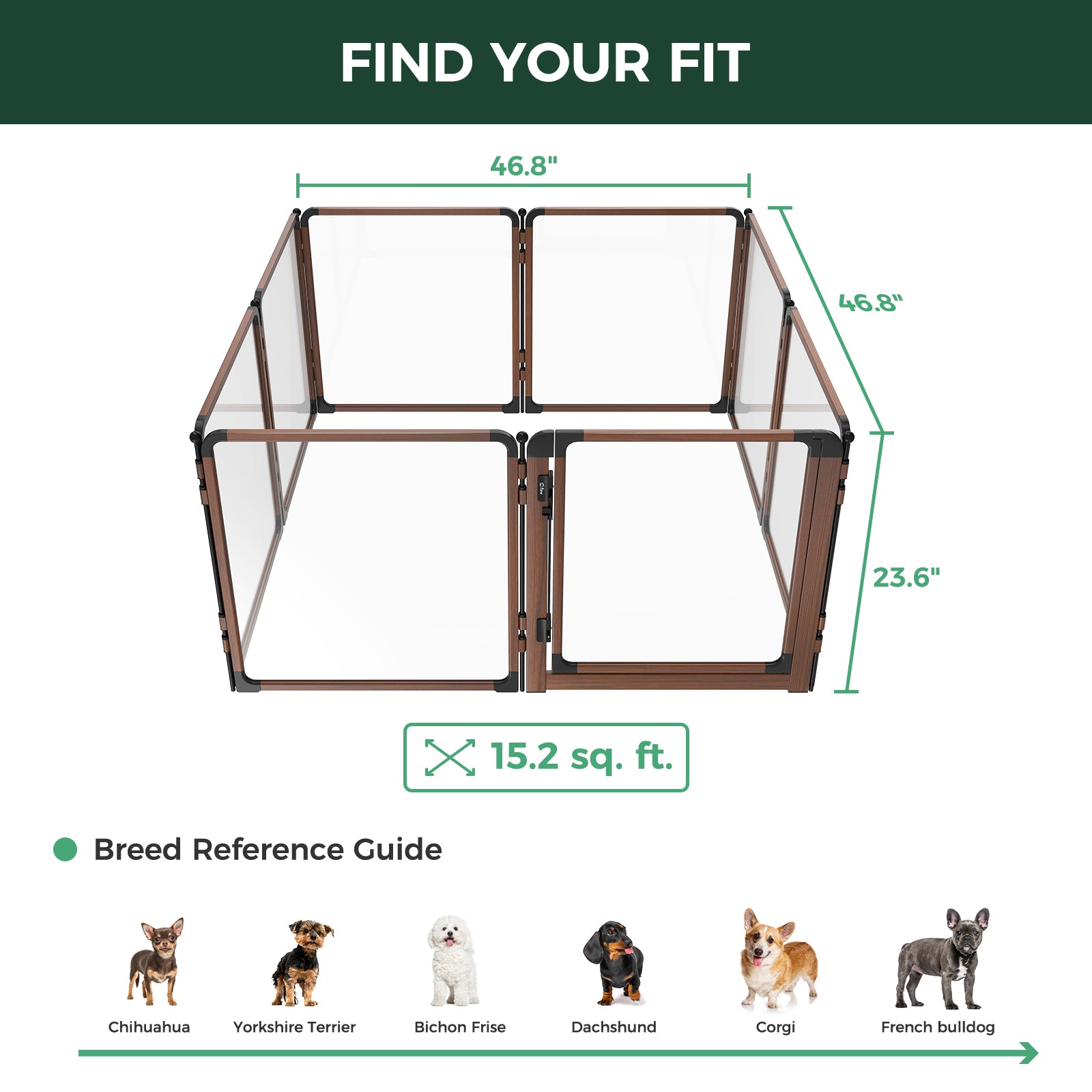 FXW AuraSpace Pro Acrylic Indoor Dog Playpen