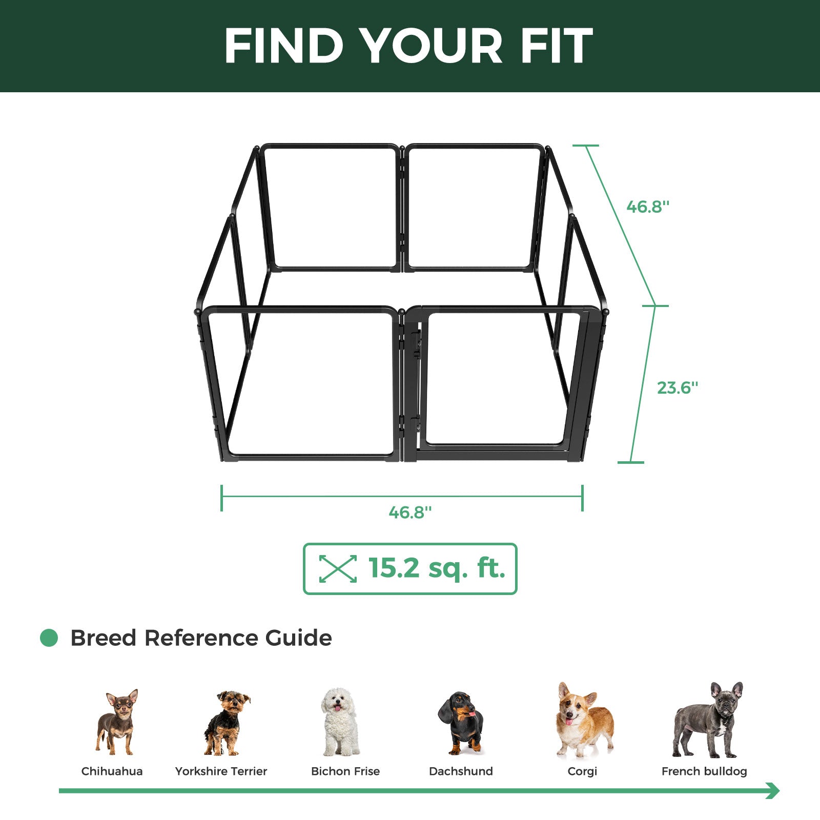 FXW AuraSpace Pro Acrylic Indoor Dog Playpen