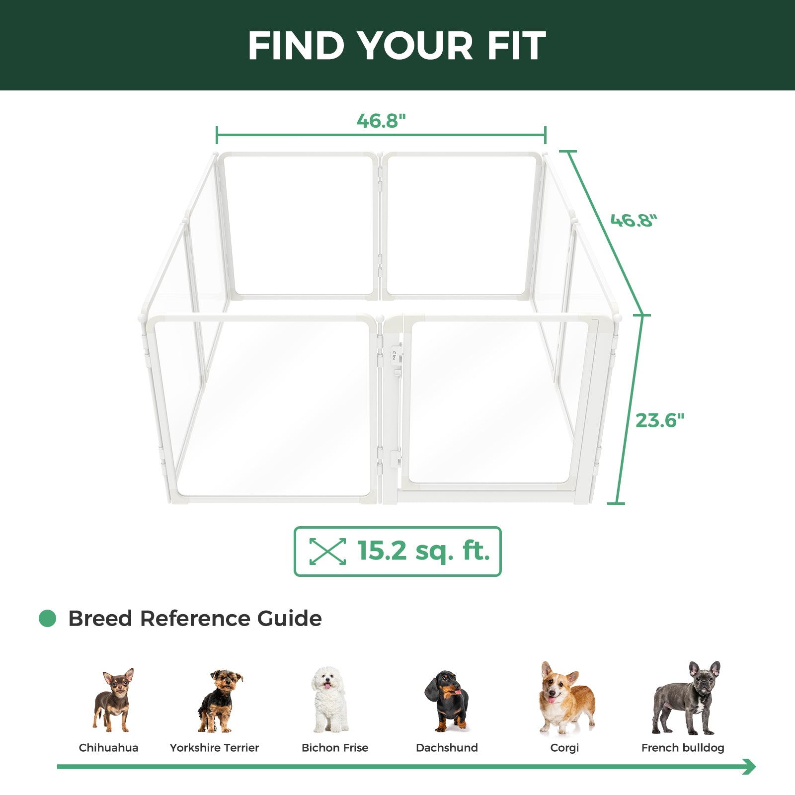 FXW AuraSpace Pro Acrylic Indoor Dog Playpen