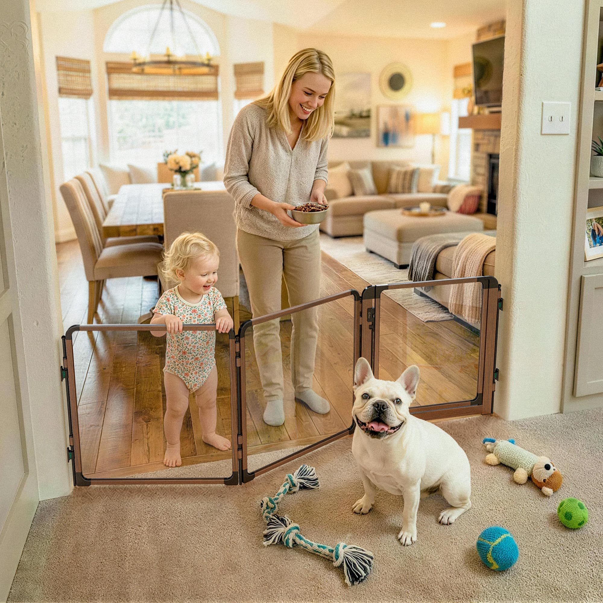 FXW ClariWall Metal & Acrylic Dog Gate