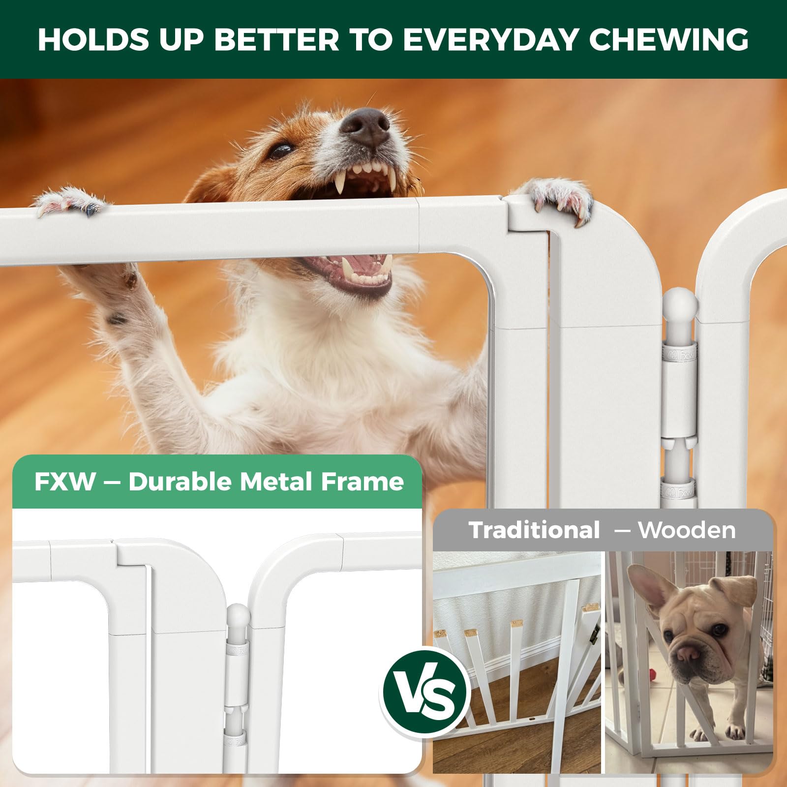 FXW ClariWall Metal & Acrylic Dog Gate