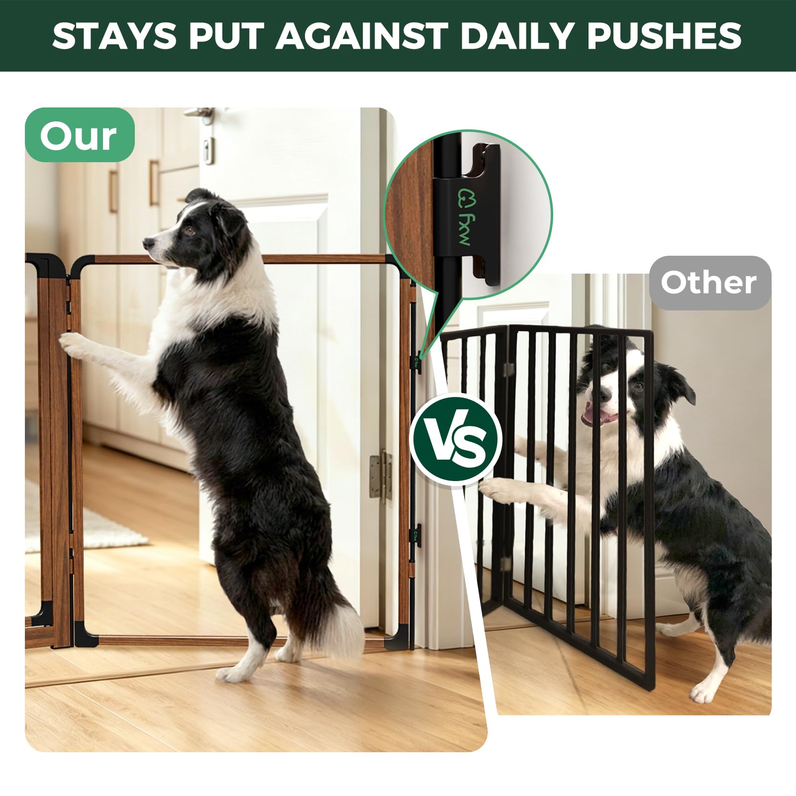 FXW ClariWall Metal & Acrylic Dog Gate