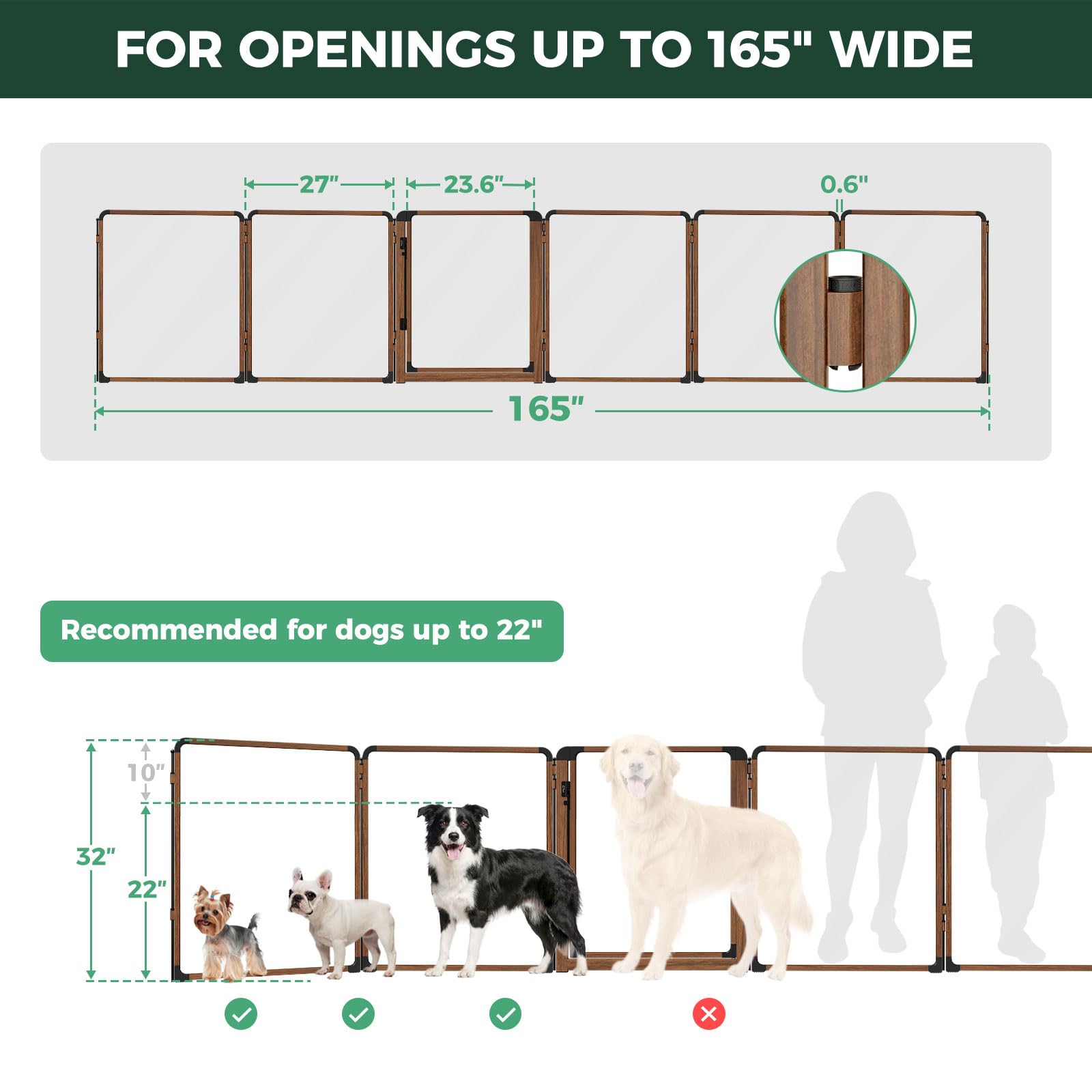 FXW ClariWall Metal & Acrylic Dog Gate