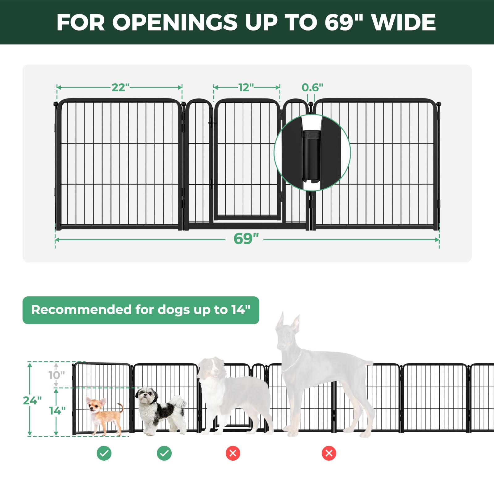 FXW Extra-Wide Indoor Dog Gate
