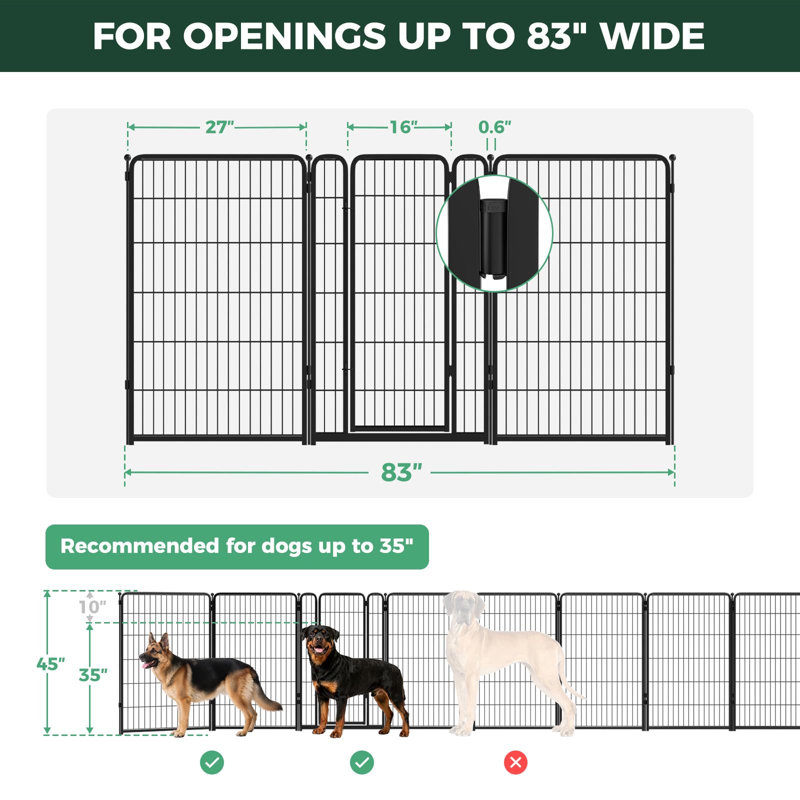 FXW Extra-Wide Indoor Dog Gate