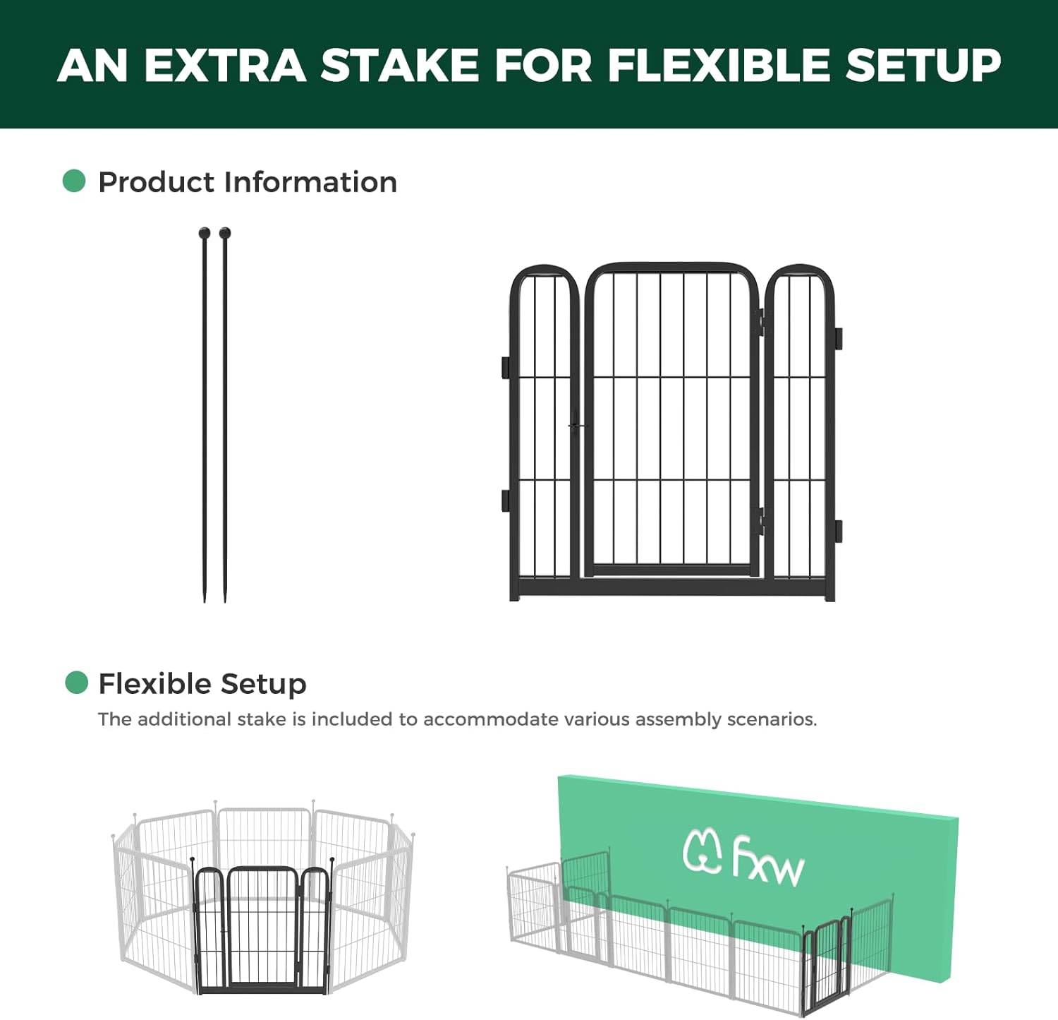 1 Add-On Gate Panel for Rollick Dog Playpen
