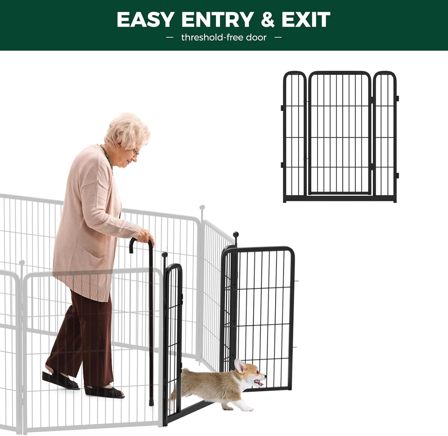 1 Add-On Gate Panel for Rollick Dog Playpen