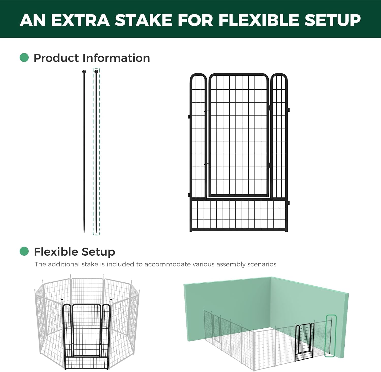 1 Add-On Gate Panel for Rollick Dog Playpen