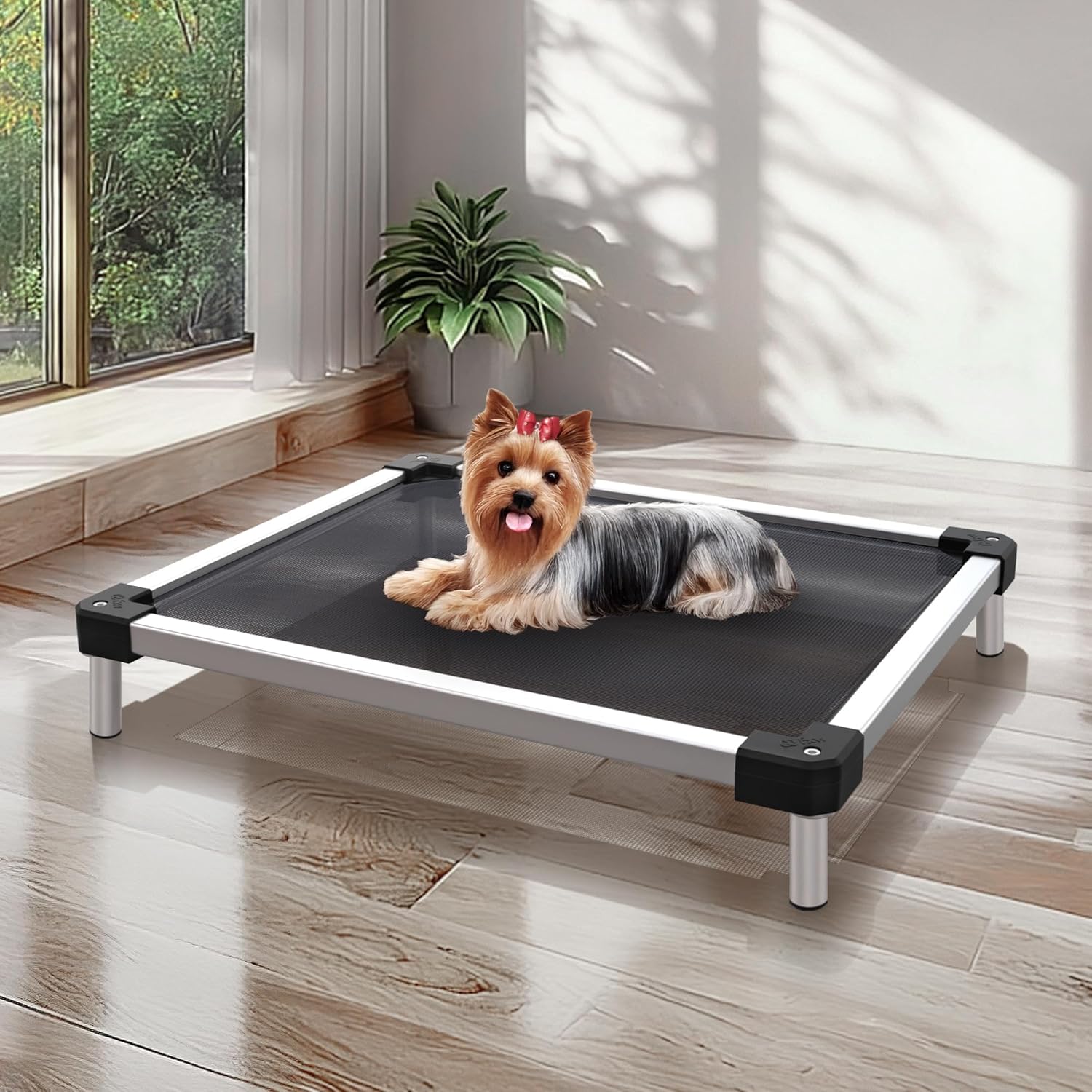 TitanNest Cooling Chew-Proof Elevated Dog Bed for Your Chewer