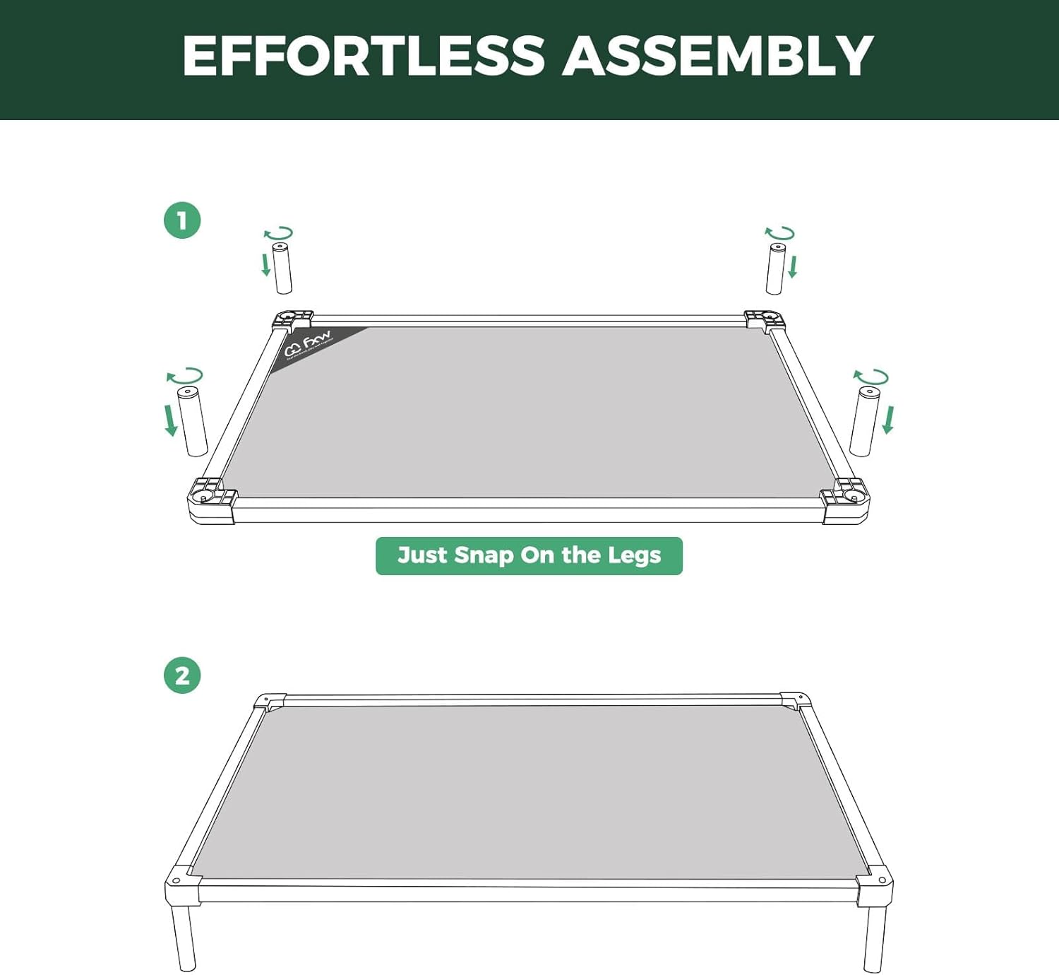 TitanNest Cooling Chew-Proof Elevated Dog Bed for Your Chewer