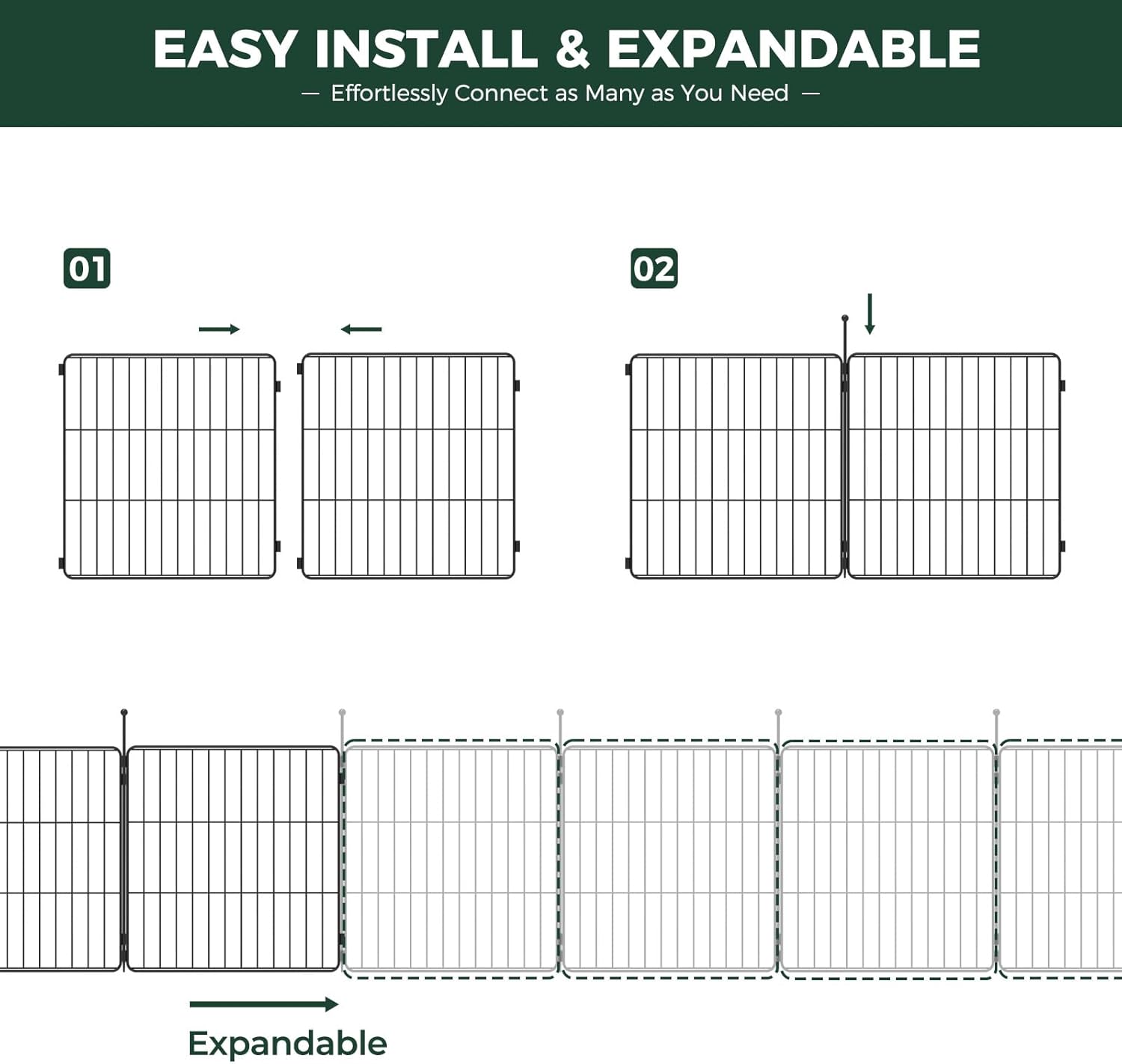 MiniPaws Dog Playpen Designed for Puppies / Small Dogs