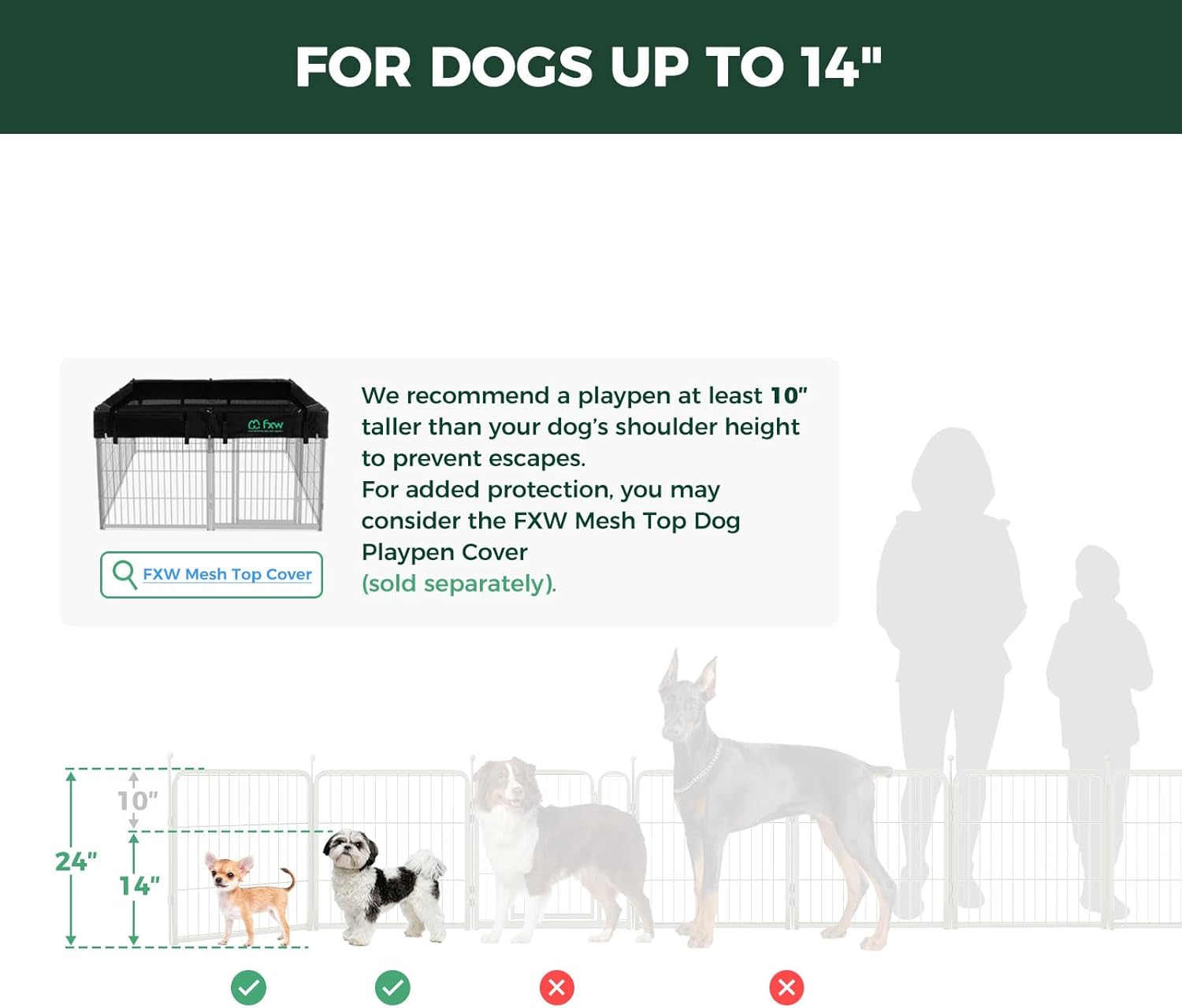 White Rollick Dog Playpen for All-Terrain