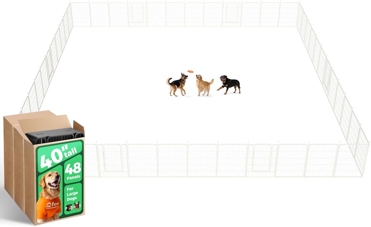 White Rollick Dog Playpen for All-Terrain