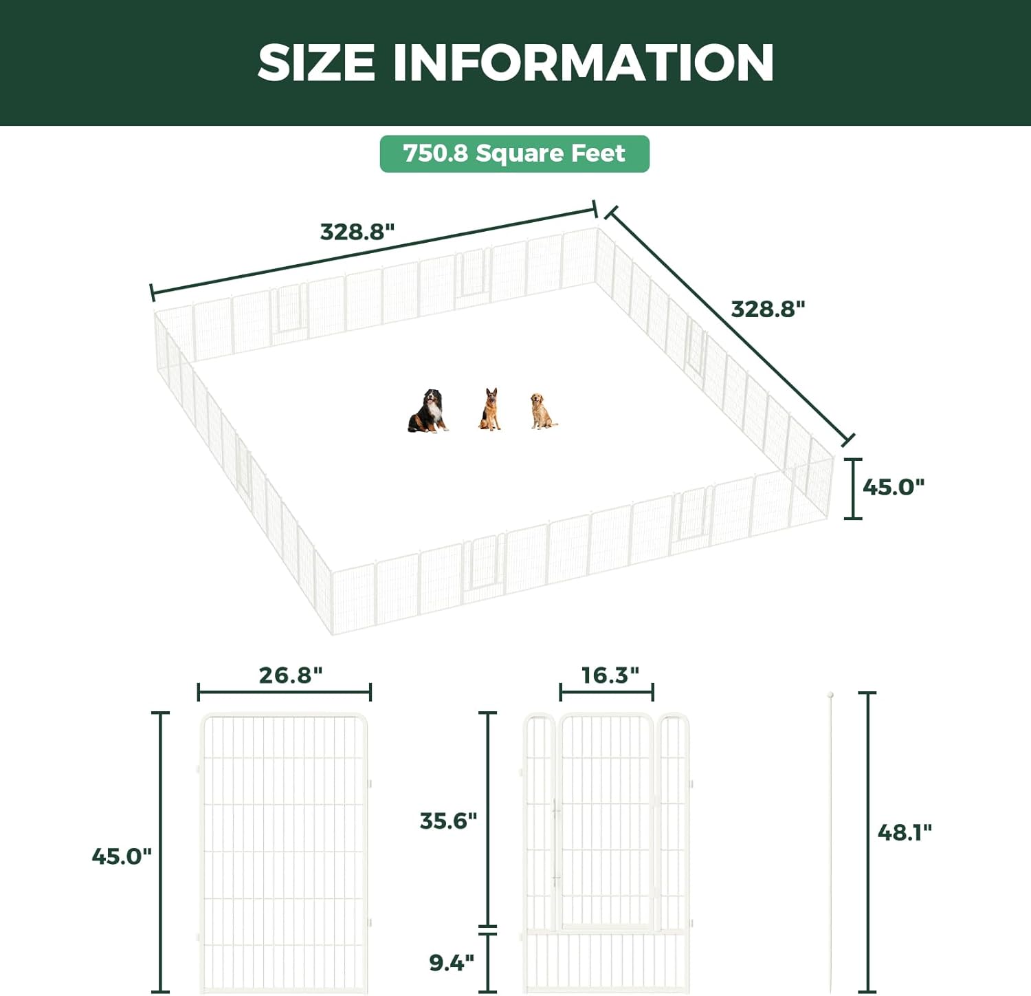 White Rollick Dog Playpen for All-Terrain