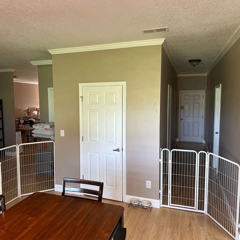 Homeplus Dog Playpen for Indoor Use White 40 inch 4 Panels FXW