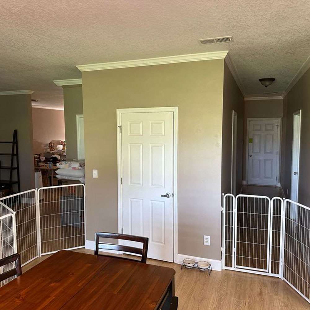 Homeplus Dog Playpen for Indoor Use White 40 inch 14 Panels & 2 Gates FXW