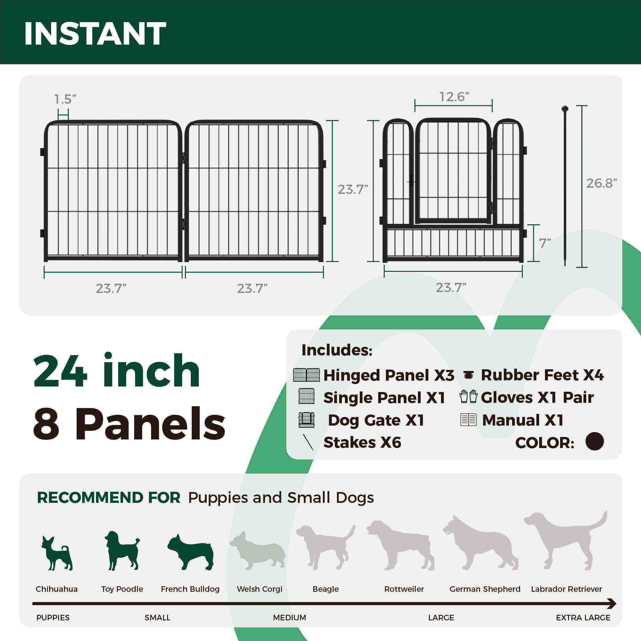 Instant Dog Playpen for RV Trips FXW