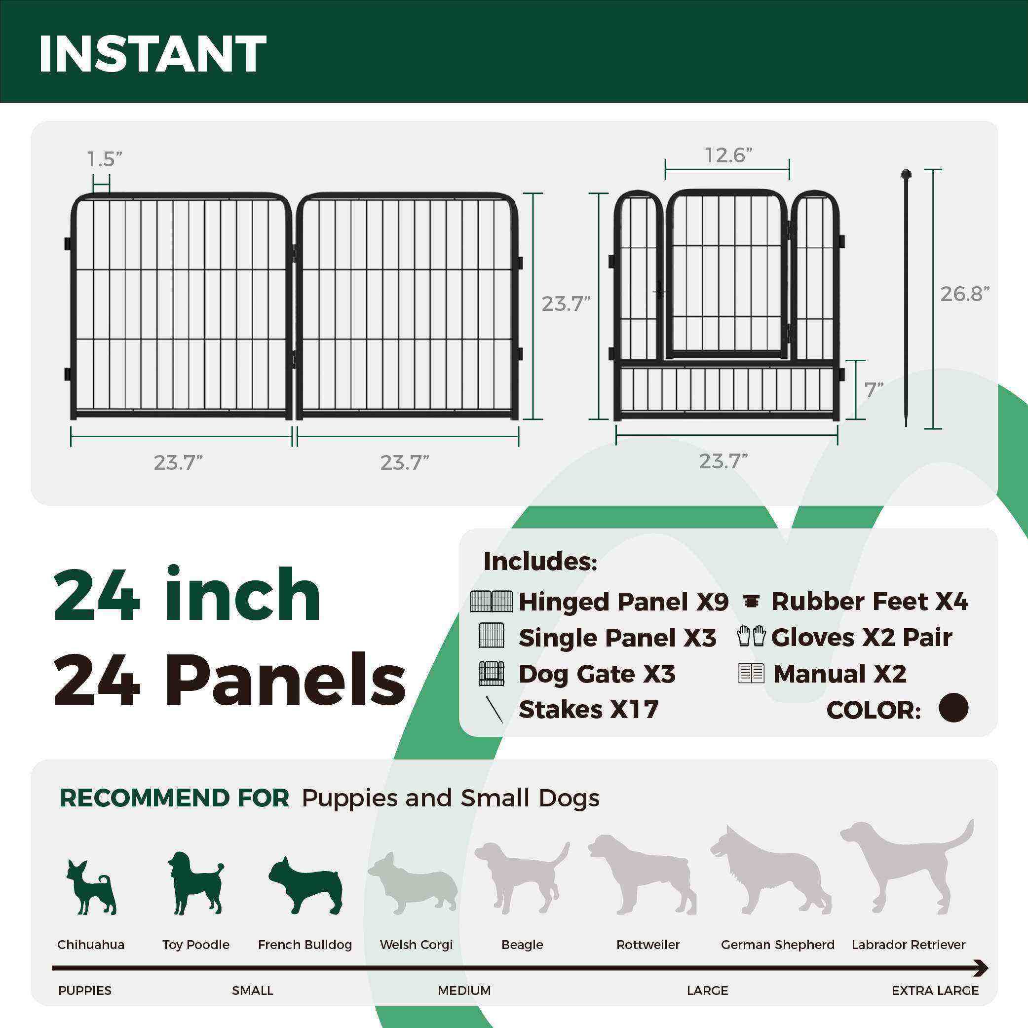 Instant Dog Playpen for RV Trips FXW