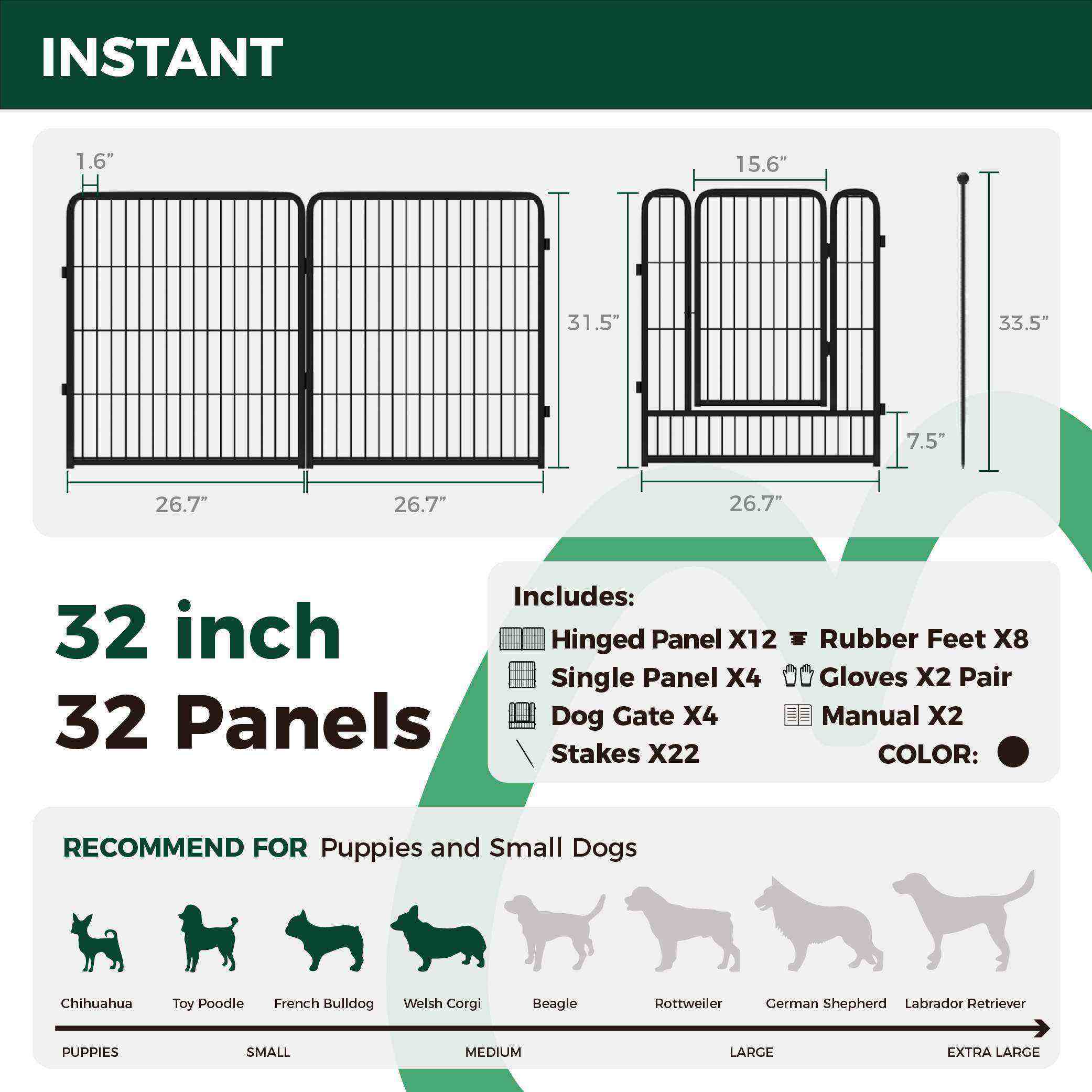 Instant Dog Playpen for RV Trips FXW