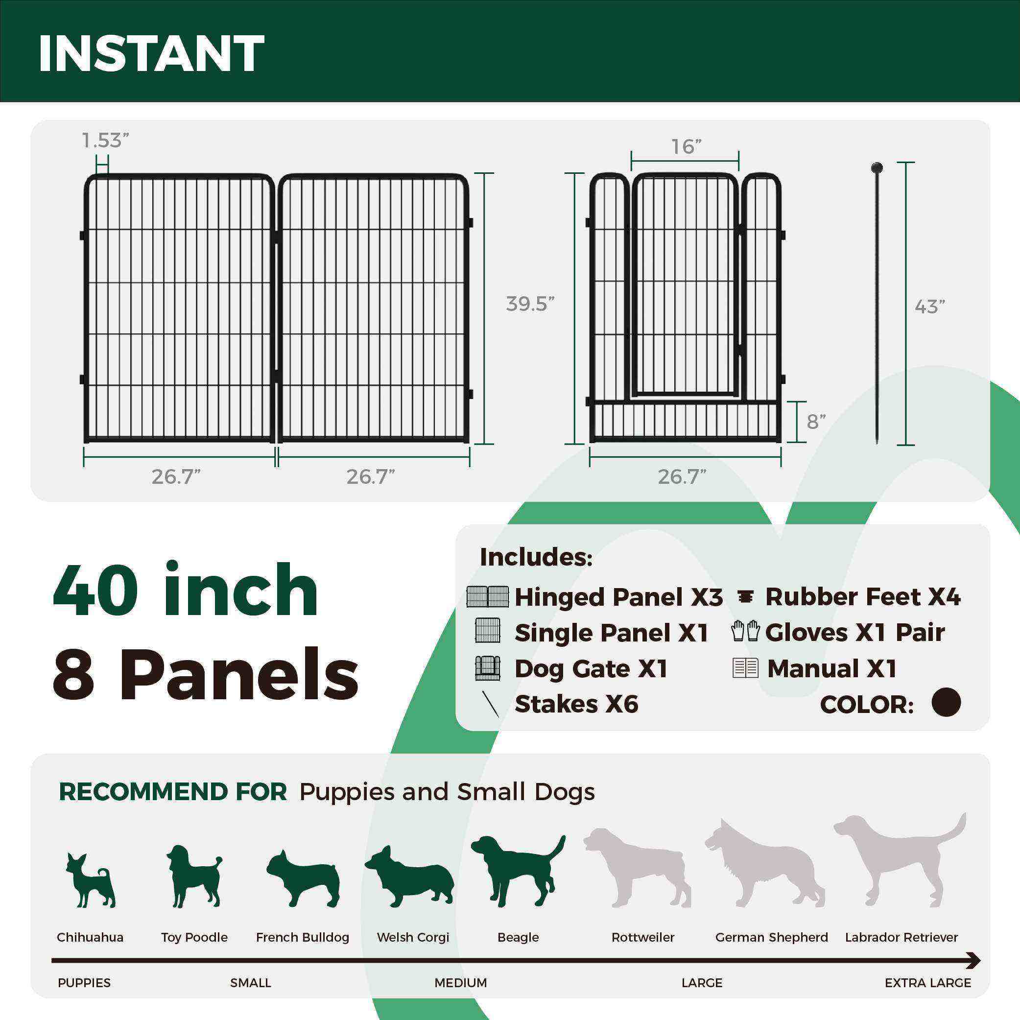 Instant Dog Playpen for RV Trips FXW