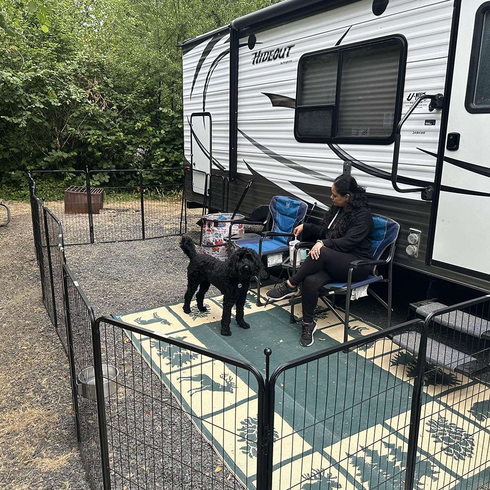 Bundle - Instant Dog Playpen & RV Step Grid (2 PCs) FXW