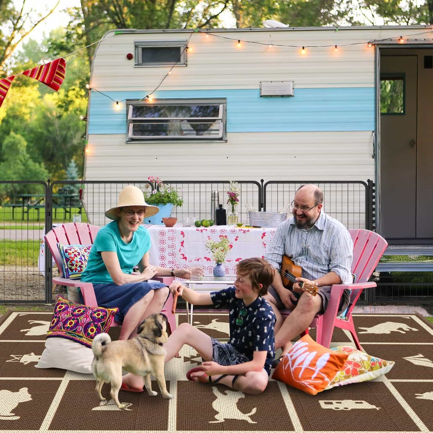 Let's ROLL RV Rug – Designed for RV Adventures with Your Dog