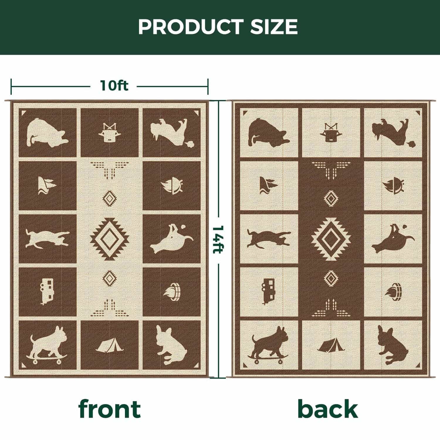 Let's ROLL RV Rug – Designed for RV Adventures with Your Dog