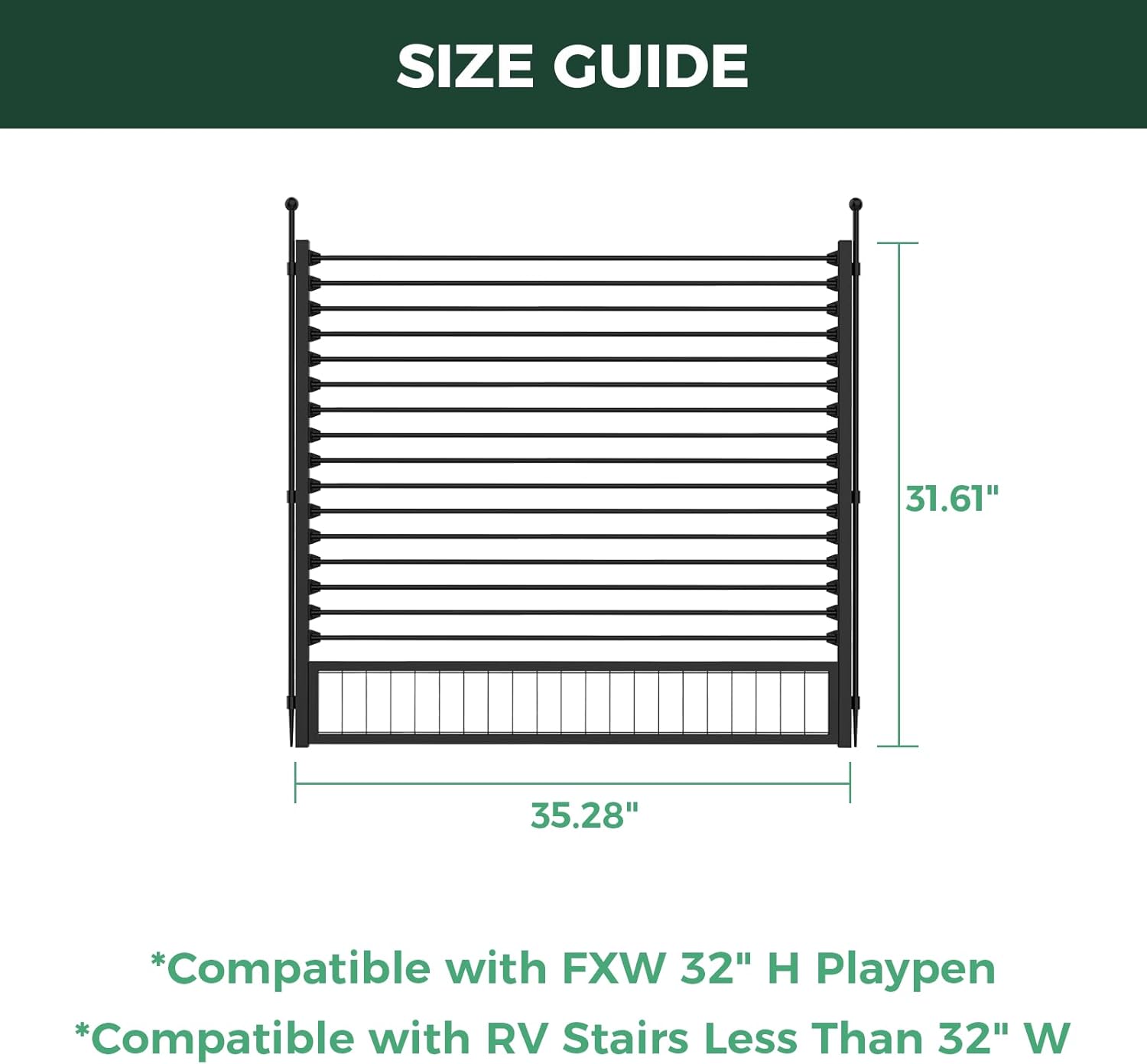 Bundle - Instant Dog Playpen & RV Step Grid (2 PCs) FXW
