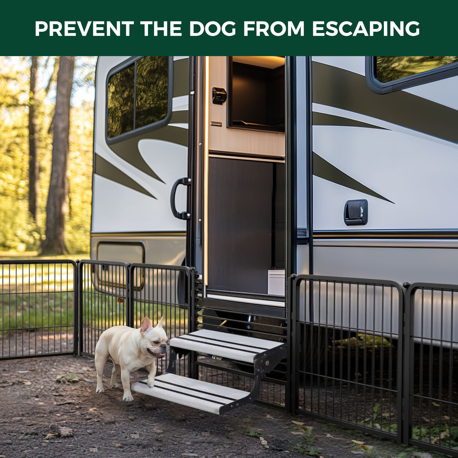 RV Step Grid - Dog Barrier for RV Stairs