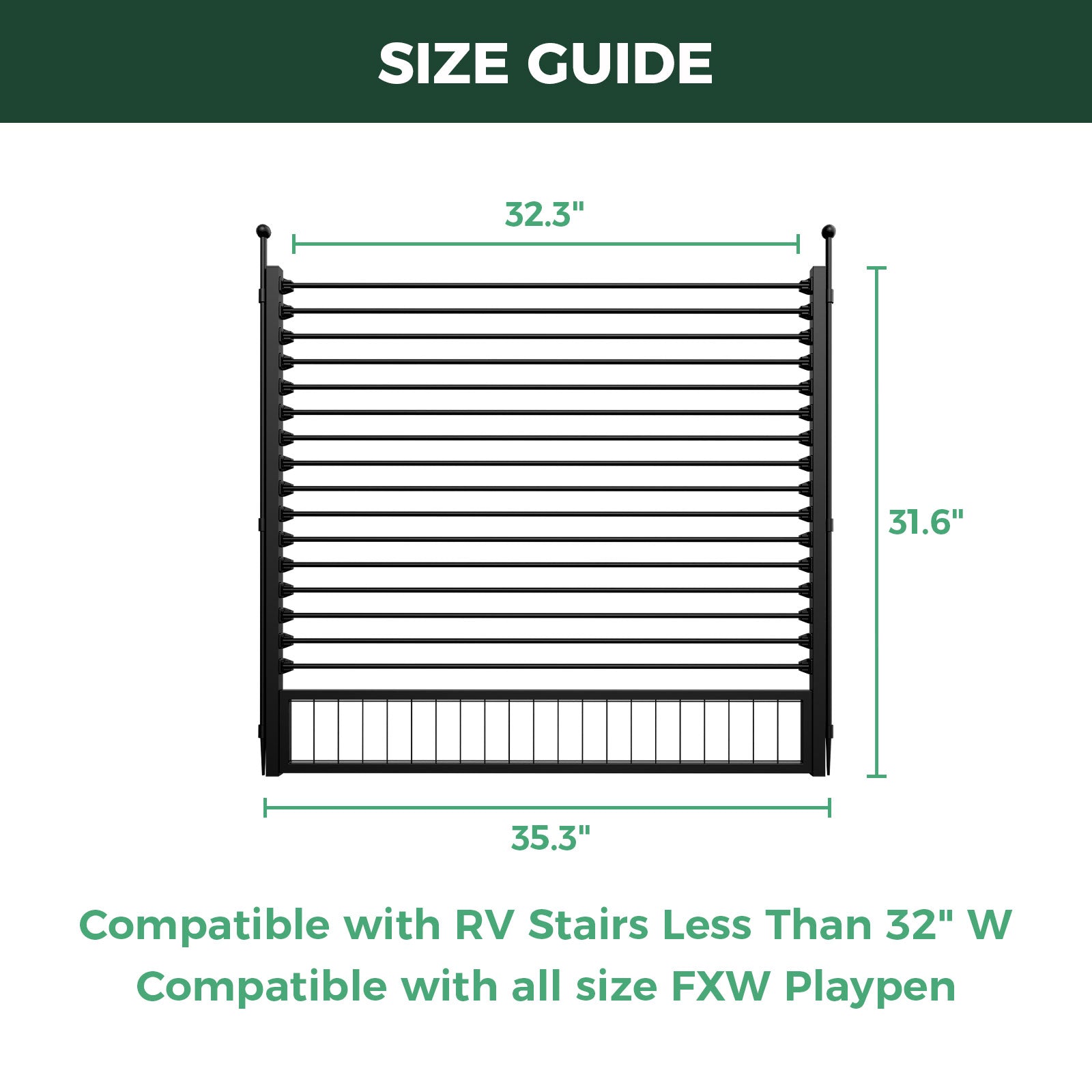 RV Step Grid - Dog Barrier for RV Stairs