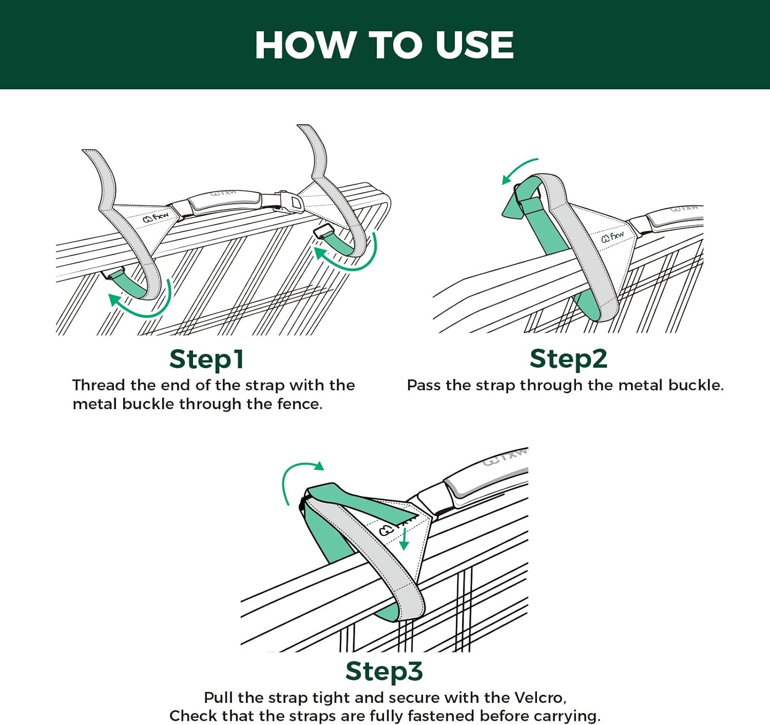 Easy-Carry Straps for Carrying Your Dog Playpen FXW