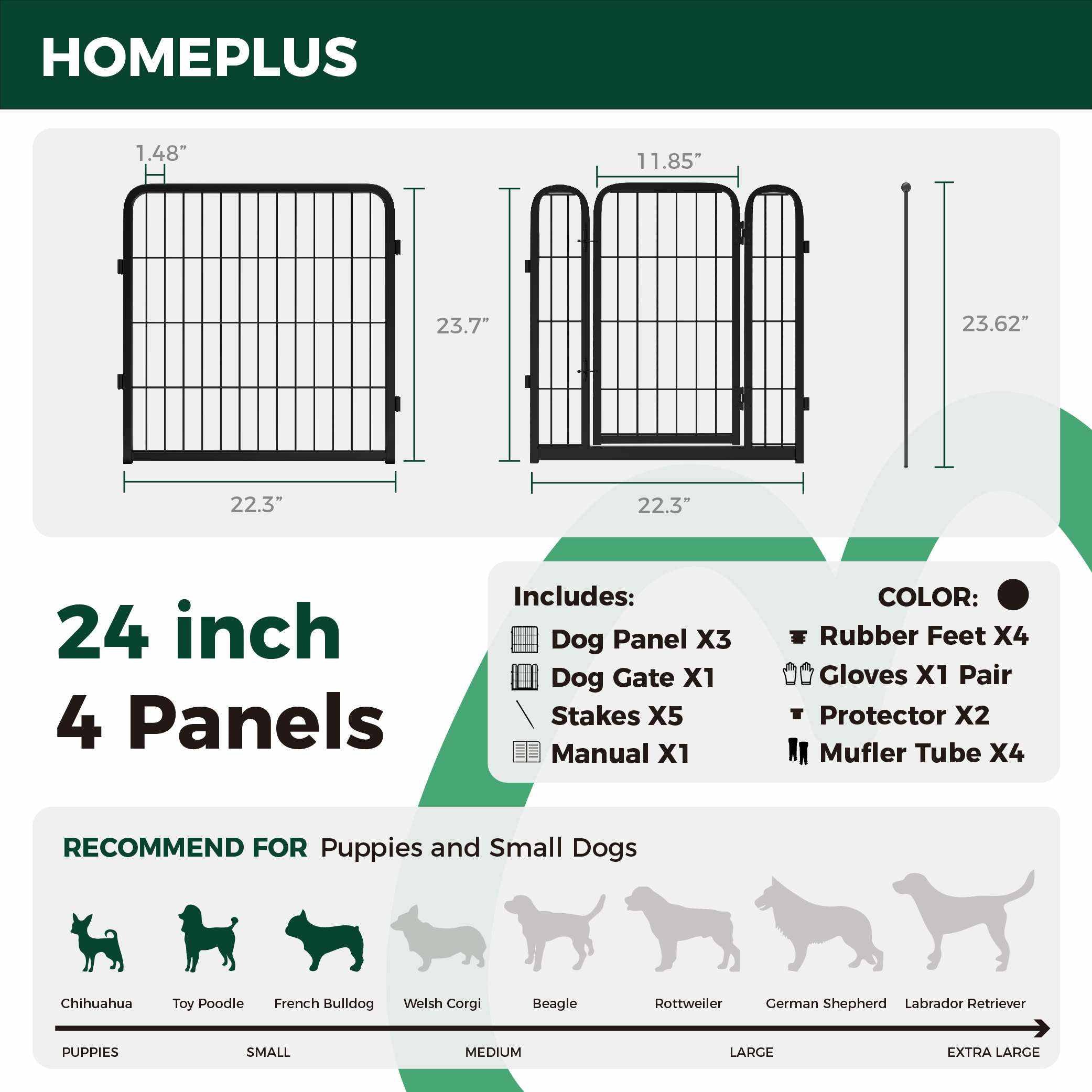 Homeplus Dog Playpen for Indoor Use FXW