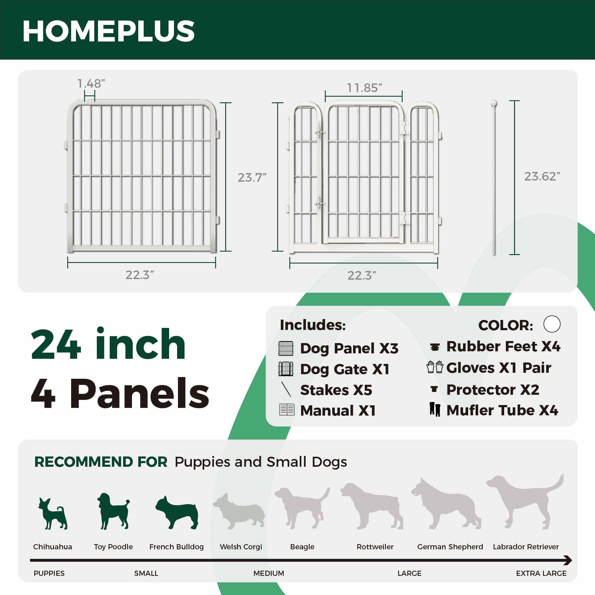 Homeplus Dog Playpen for Indoor Use FXW