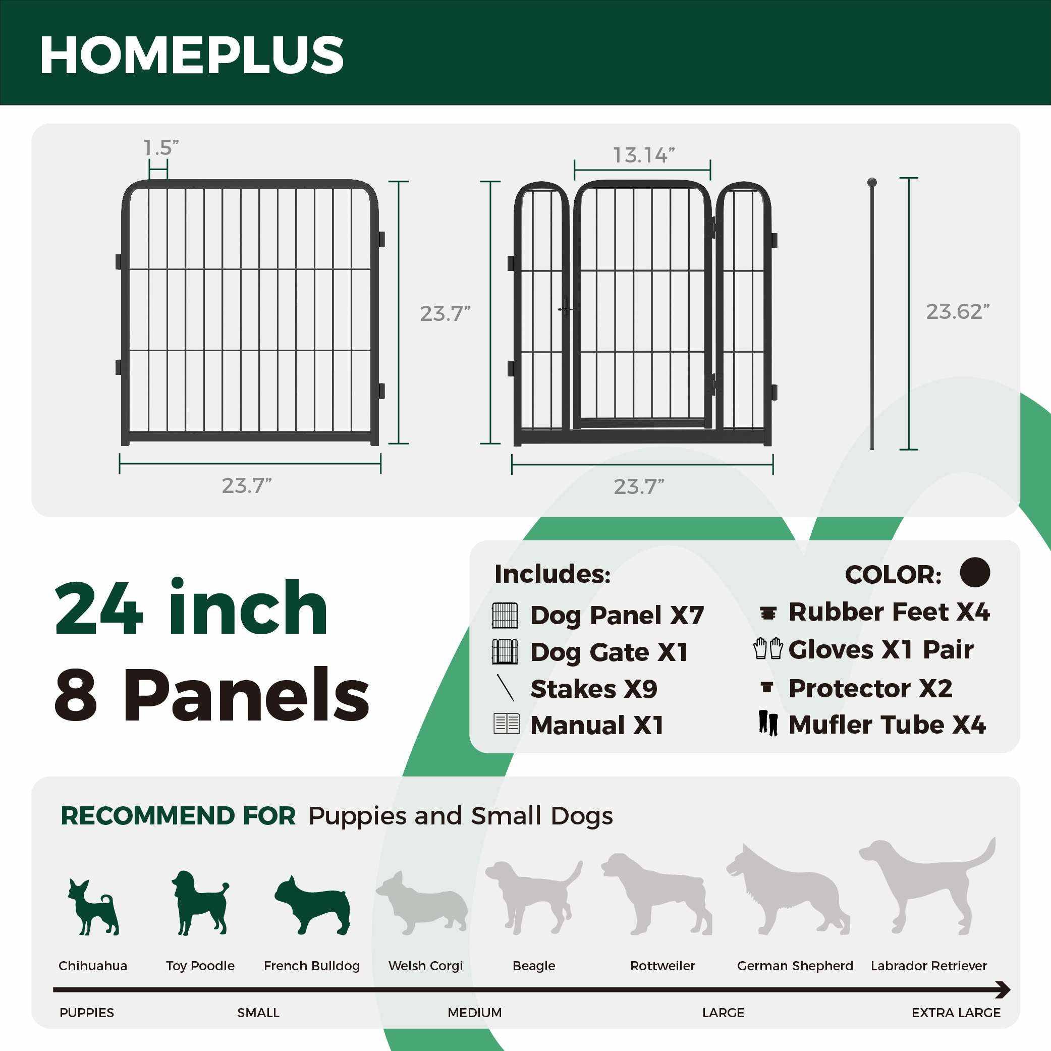 Homeplus Dog Playpen for Indoor Use FXW