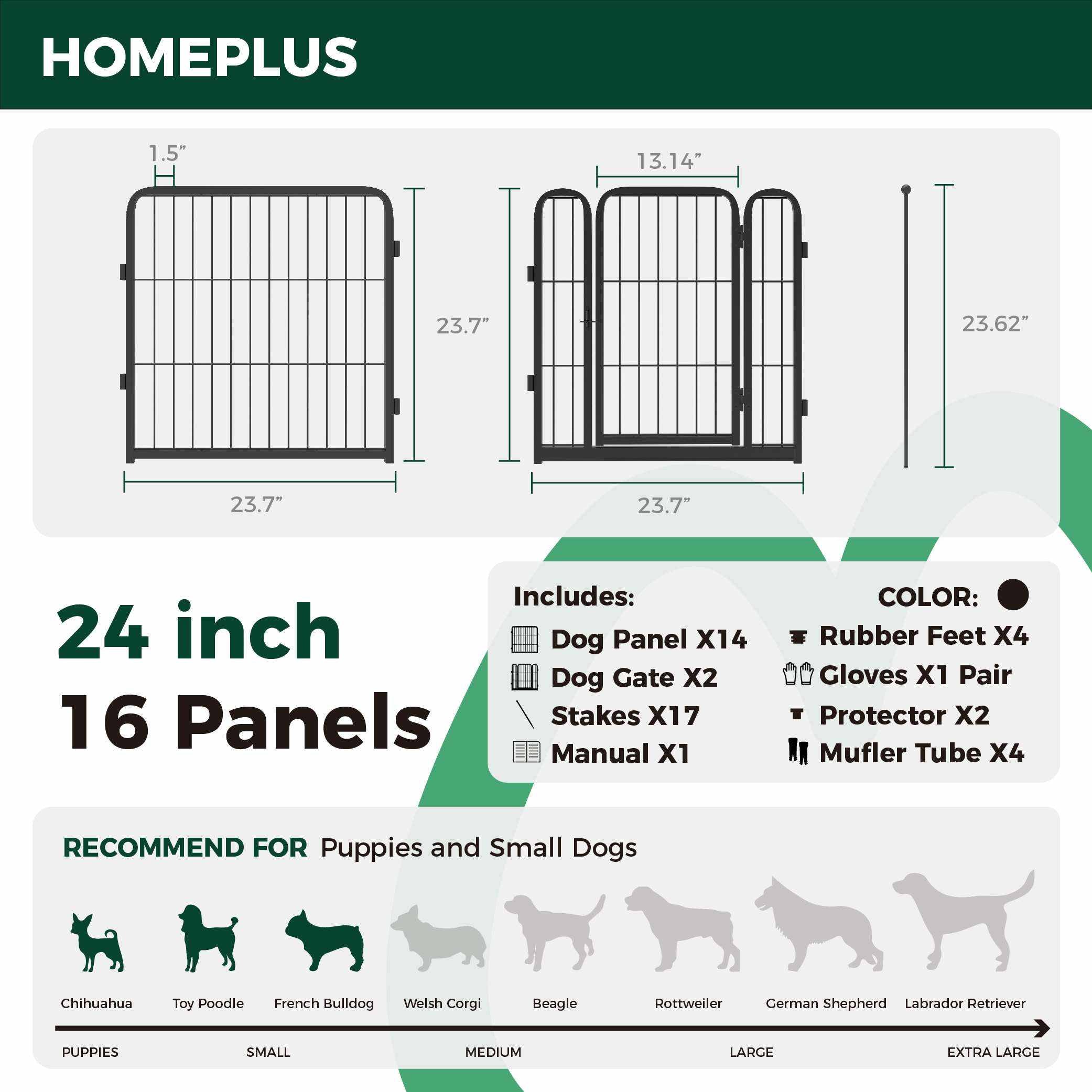 Homeplus Dog Playpen for Indoor Use FXW