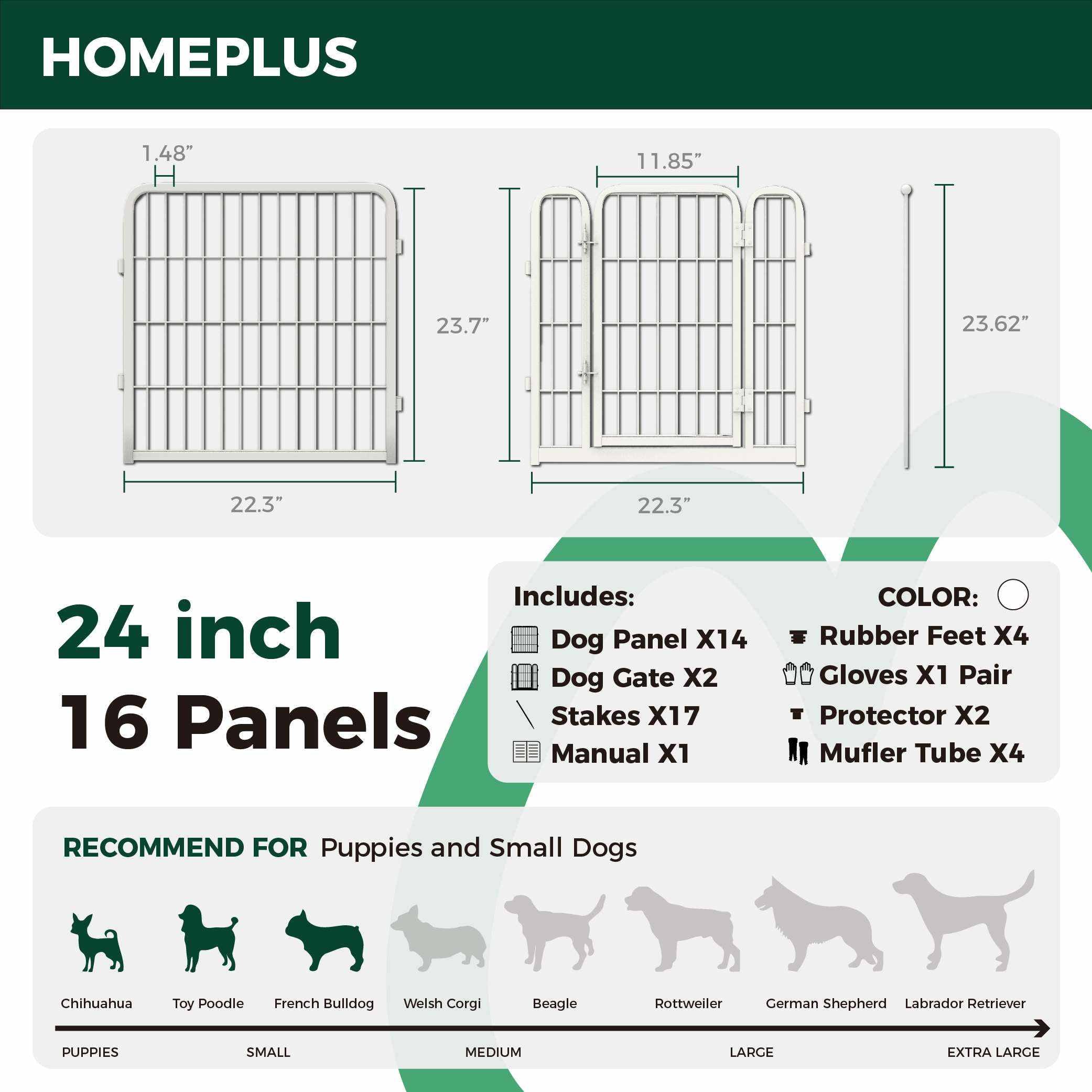Homeplus Dog Playpen for Indoor Use FXW