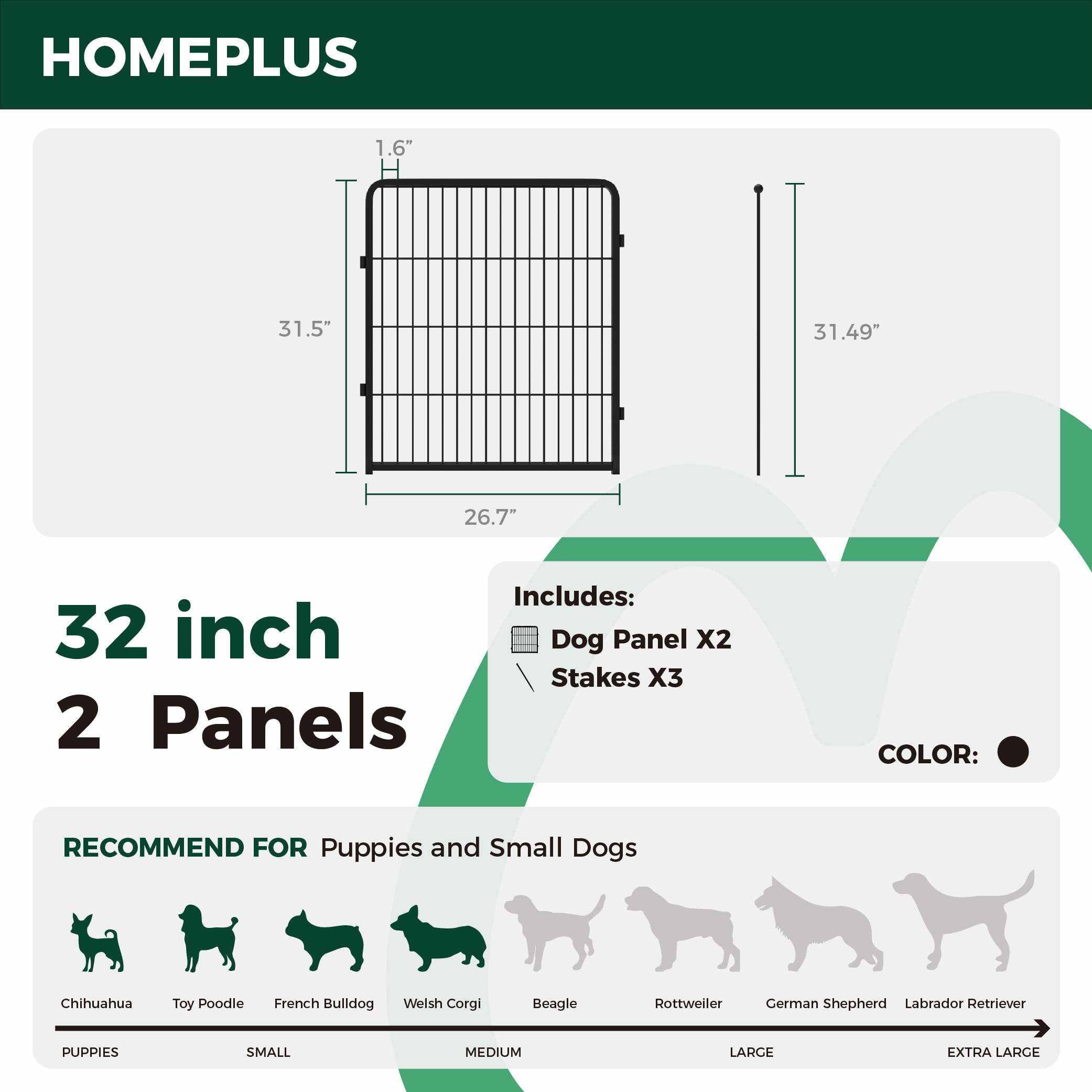 Homeplus Dog Playpen for Indoor Use FXW