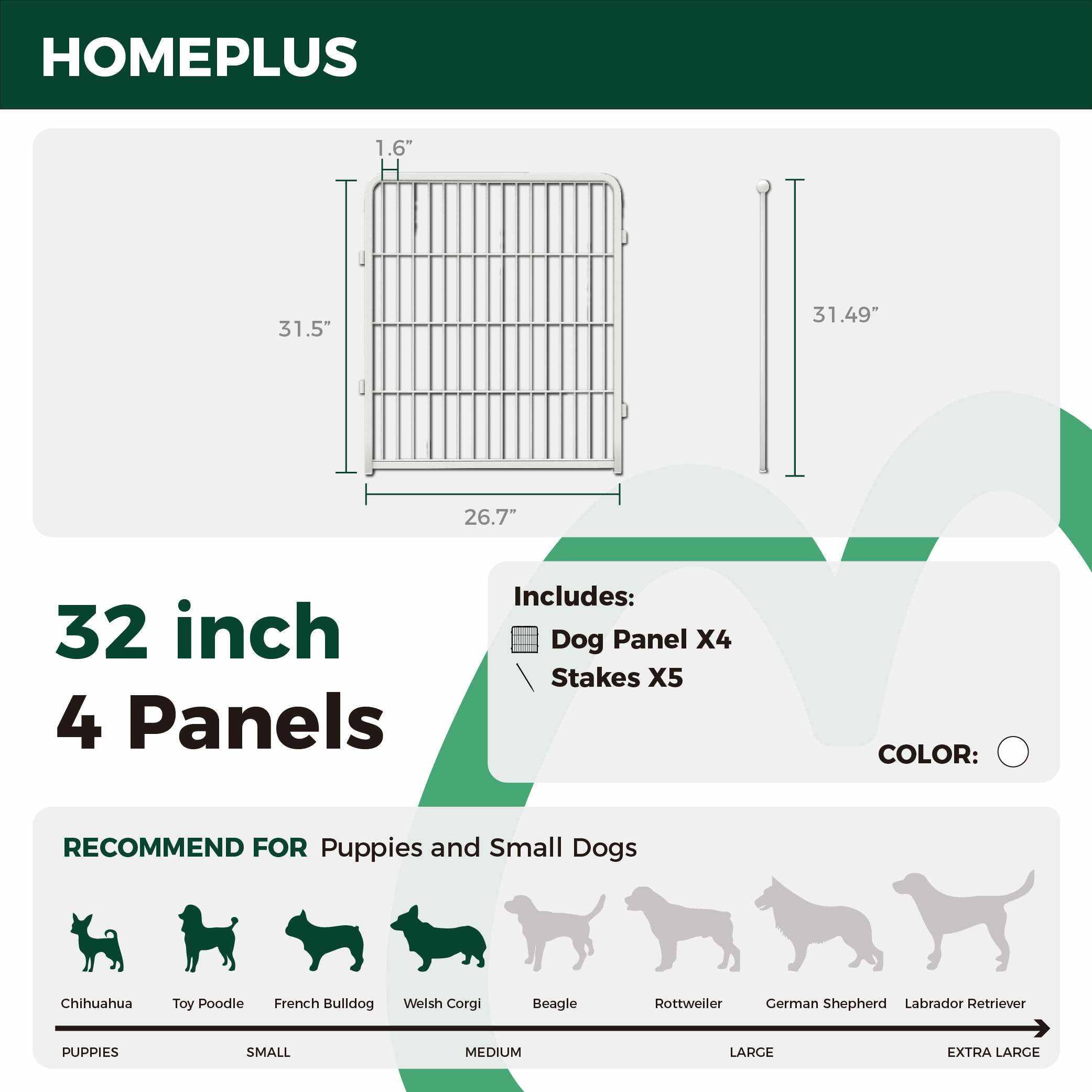 Homeplus Dog Playpen for Indoor Use FXW