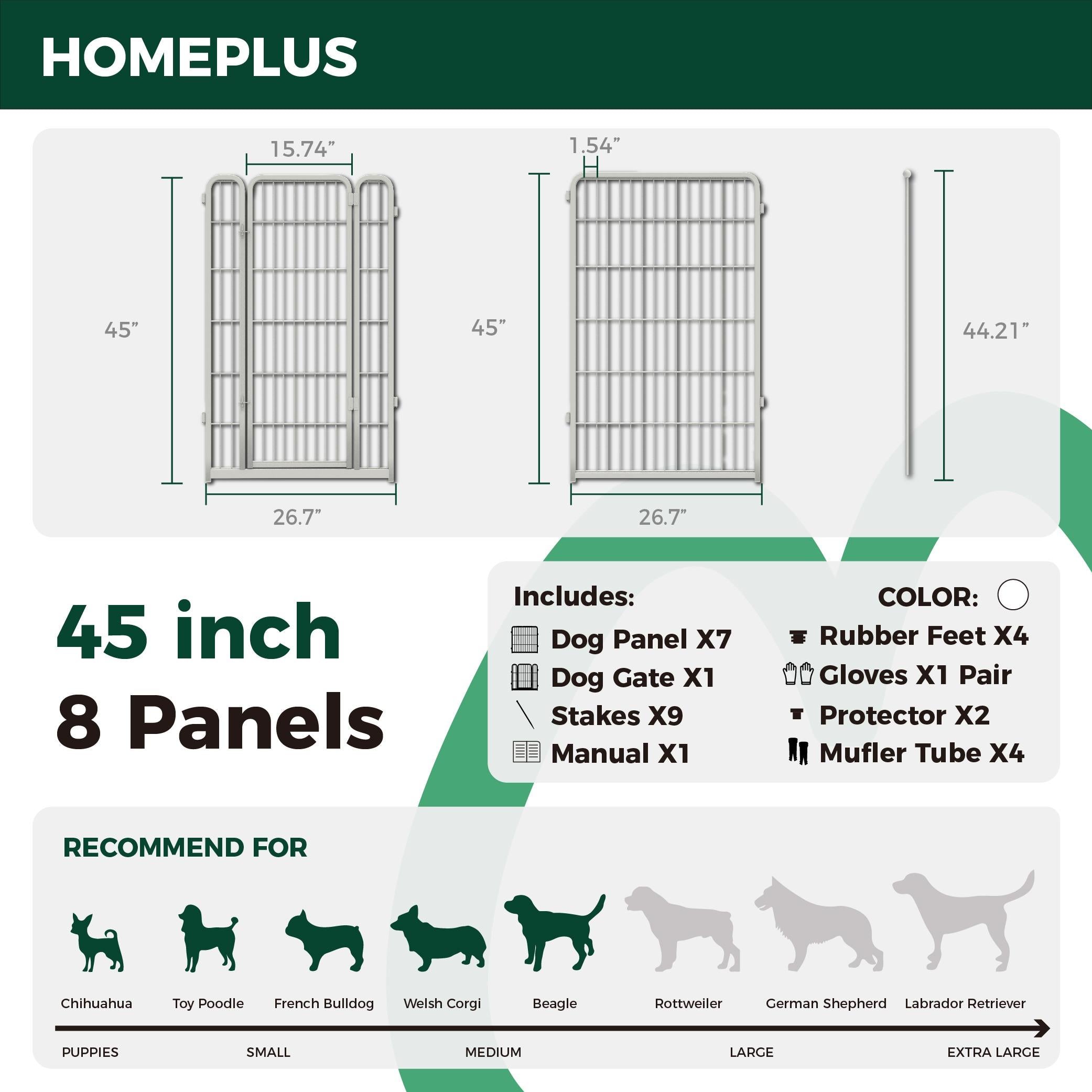 Homeplus Dog Playpen for Indoor Use FXW
