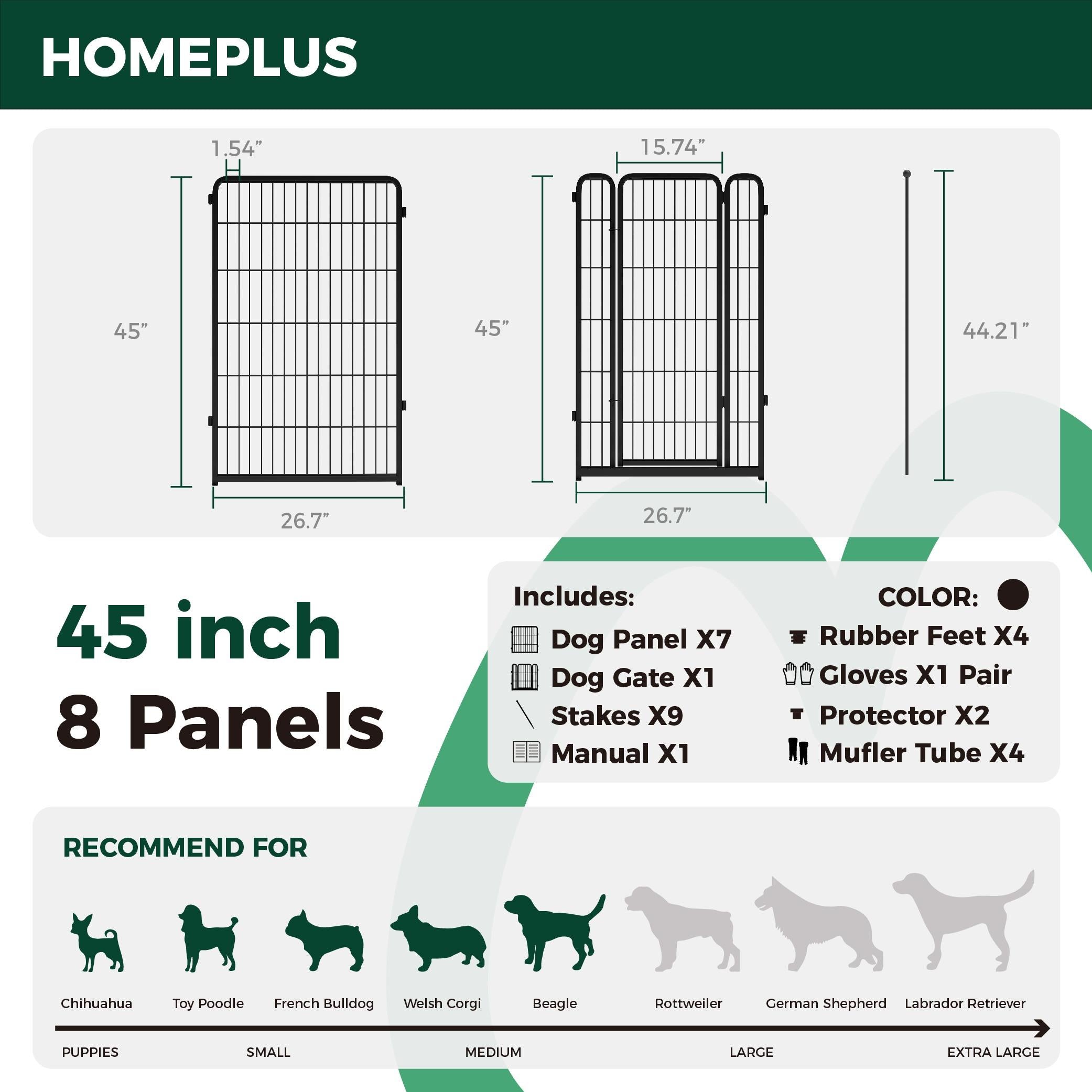 Homeplus Dog Playpen for Indoor Use FXW