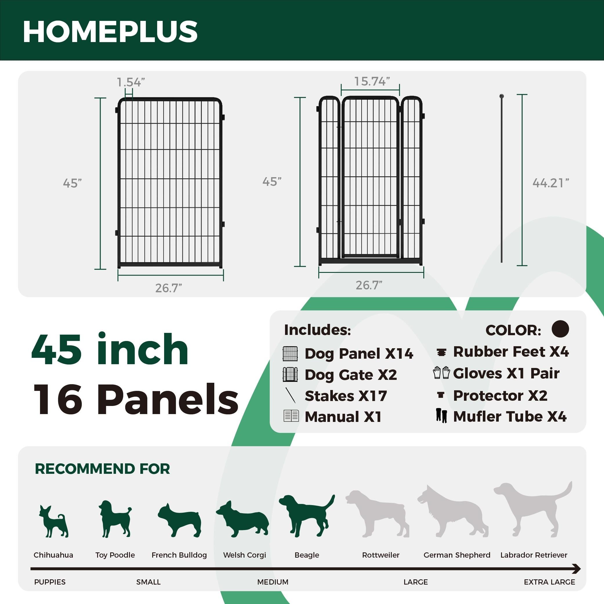 Homeplus Dog Playpen for Indoor Use FXW