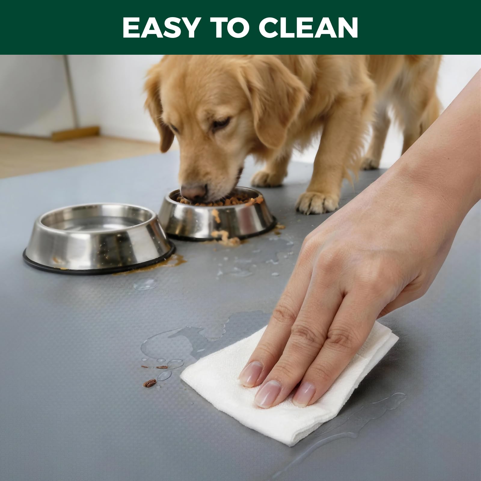 FXW Ultra Waterproof Pet Floor Protector Mat and Under Dog Crate Mat