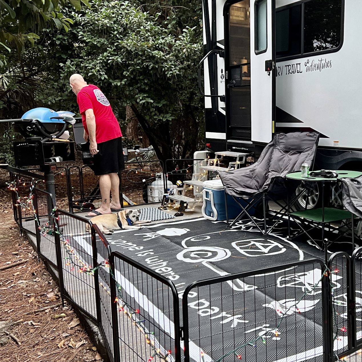 Instant Dog Playpen for RV Trips 24 inch 28 Panels & 4 Gates FXW