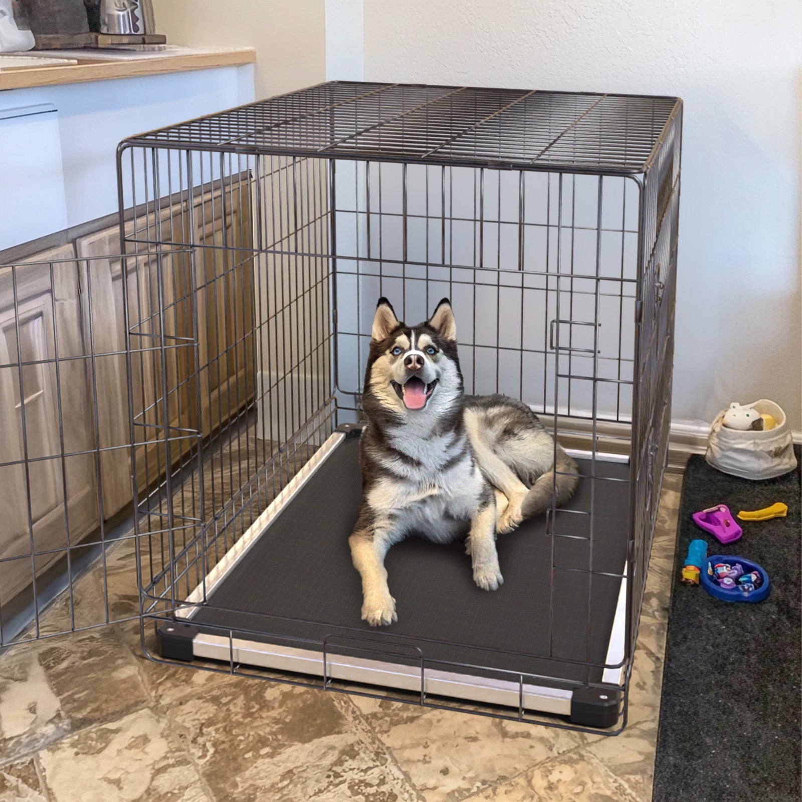 TitanNest Padded Chew-Proof Elevated Dog Bed for Your Chewer