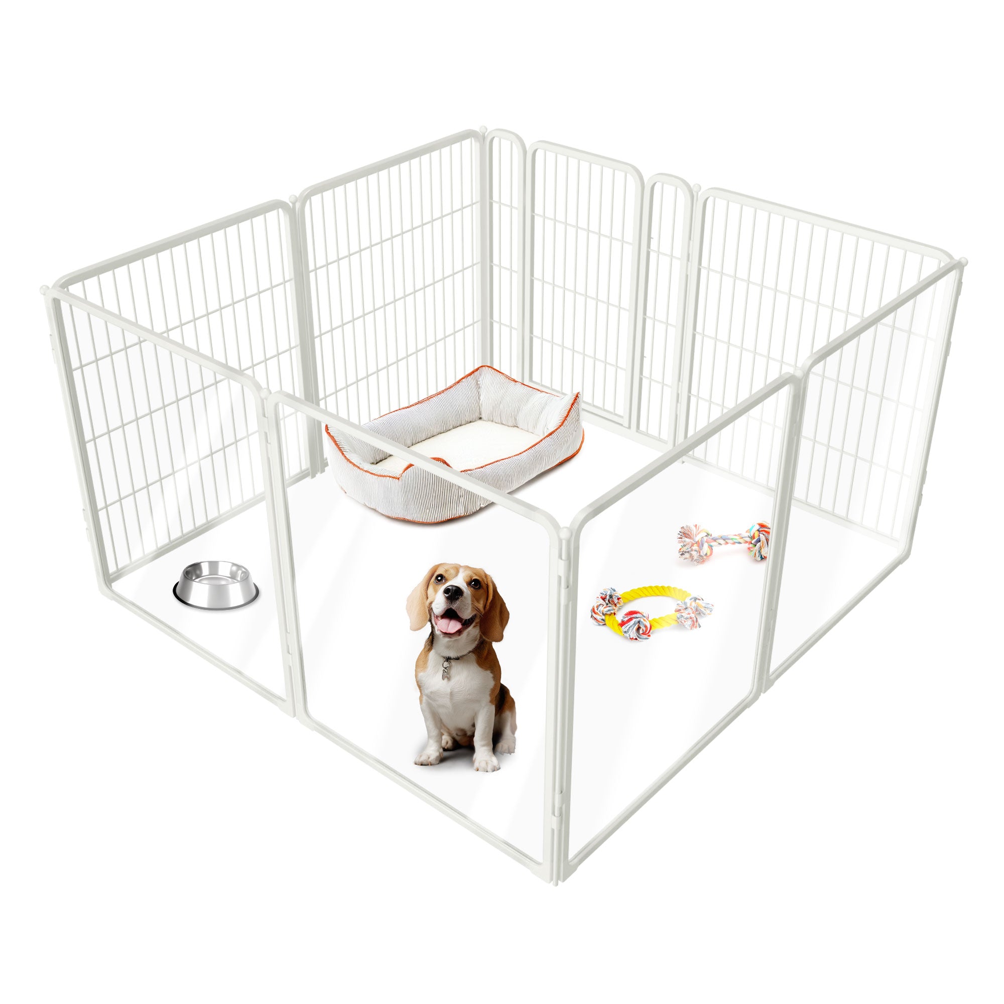 FXW Acrylic & Wire Mesh Indoor Dog Playpen