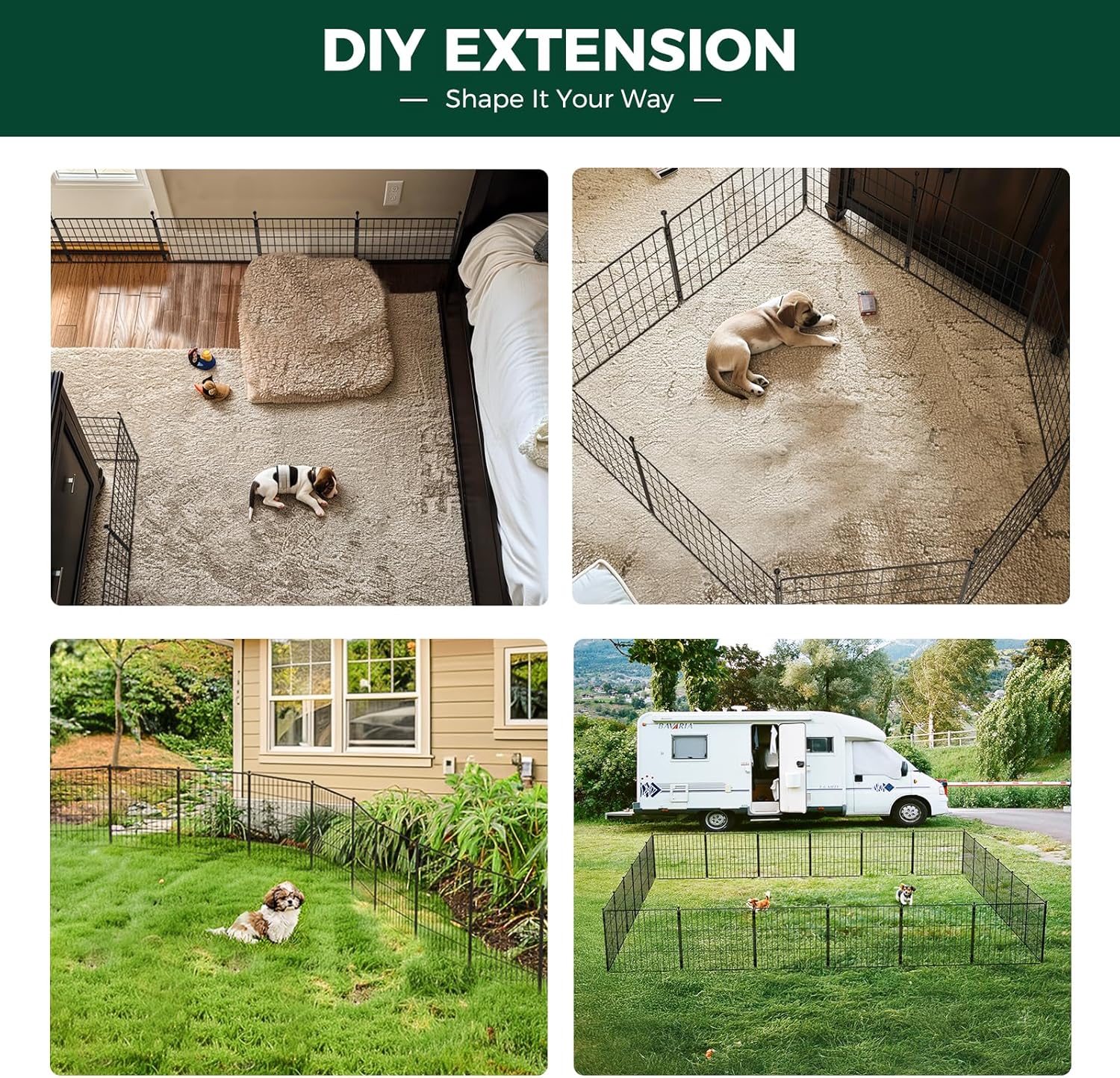 MiniPaws Dog Playpen Designed for Puppies / Small Dogs