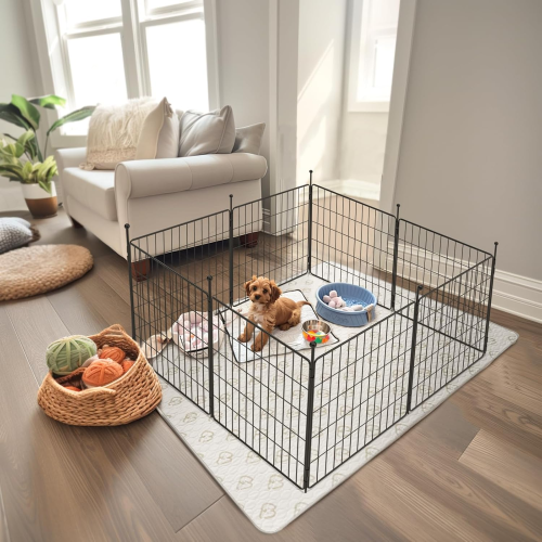MiniPaws Dog Playpen Designed for Puppies/Small Dogs 24 inch 8 Panels FXW